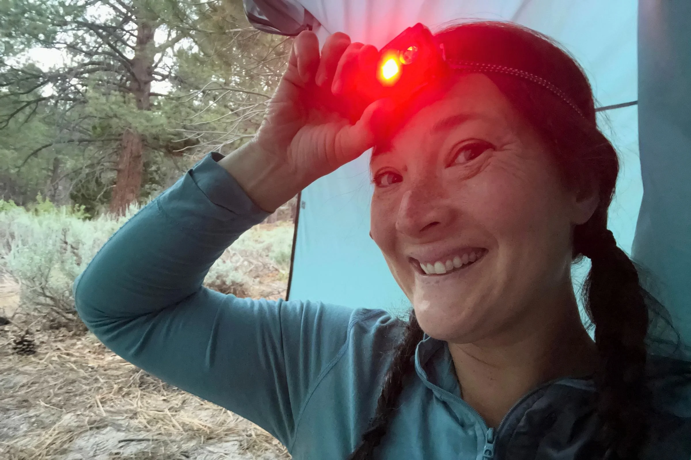   We tested the Nitecore NU20 Classic while backpacking and found its 1.34-ounce design light enough to wear without bouncing or causing discomfort.  
