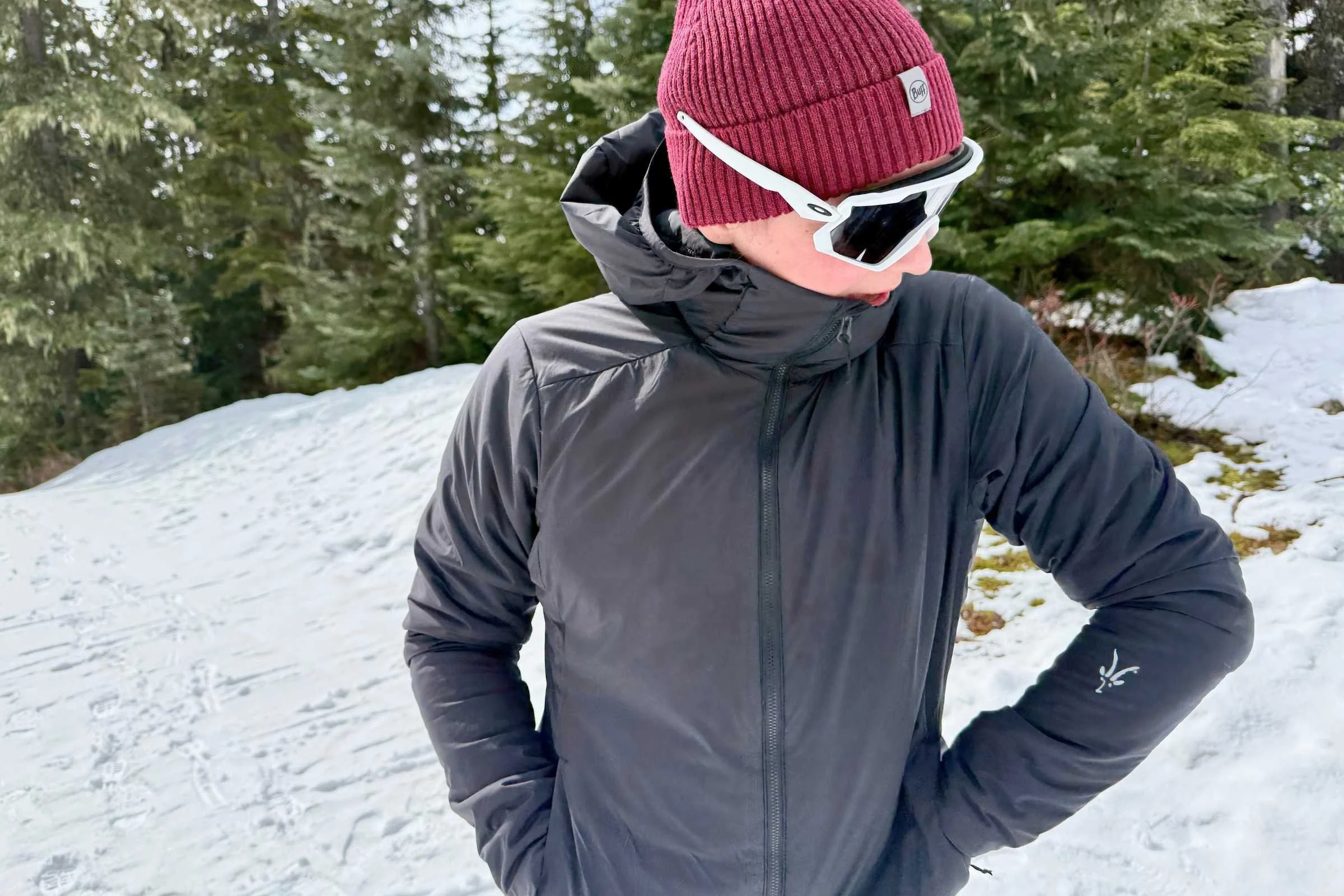 The Wool Aire does double duty as an outer layer in milder conditions. Photo by Steve Redmond.