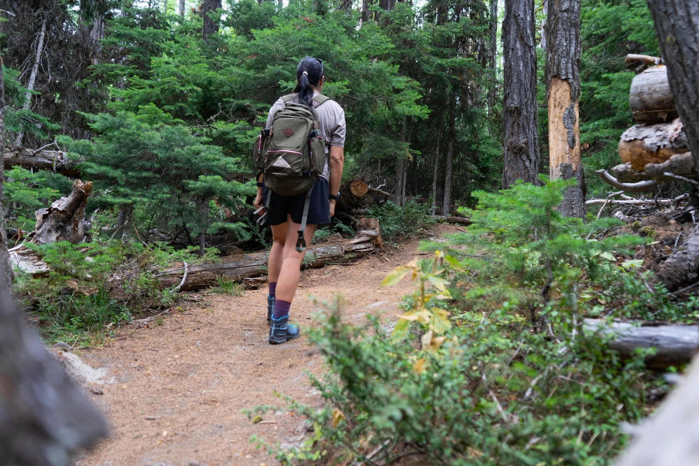 Heading out on trail to test the La Sportiva TX Hike Mid GTX boots.