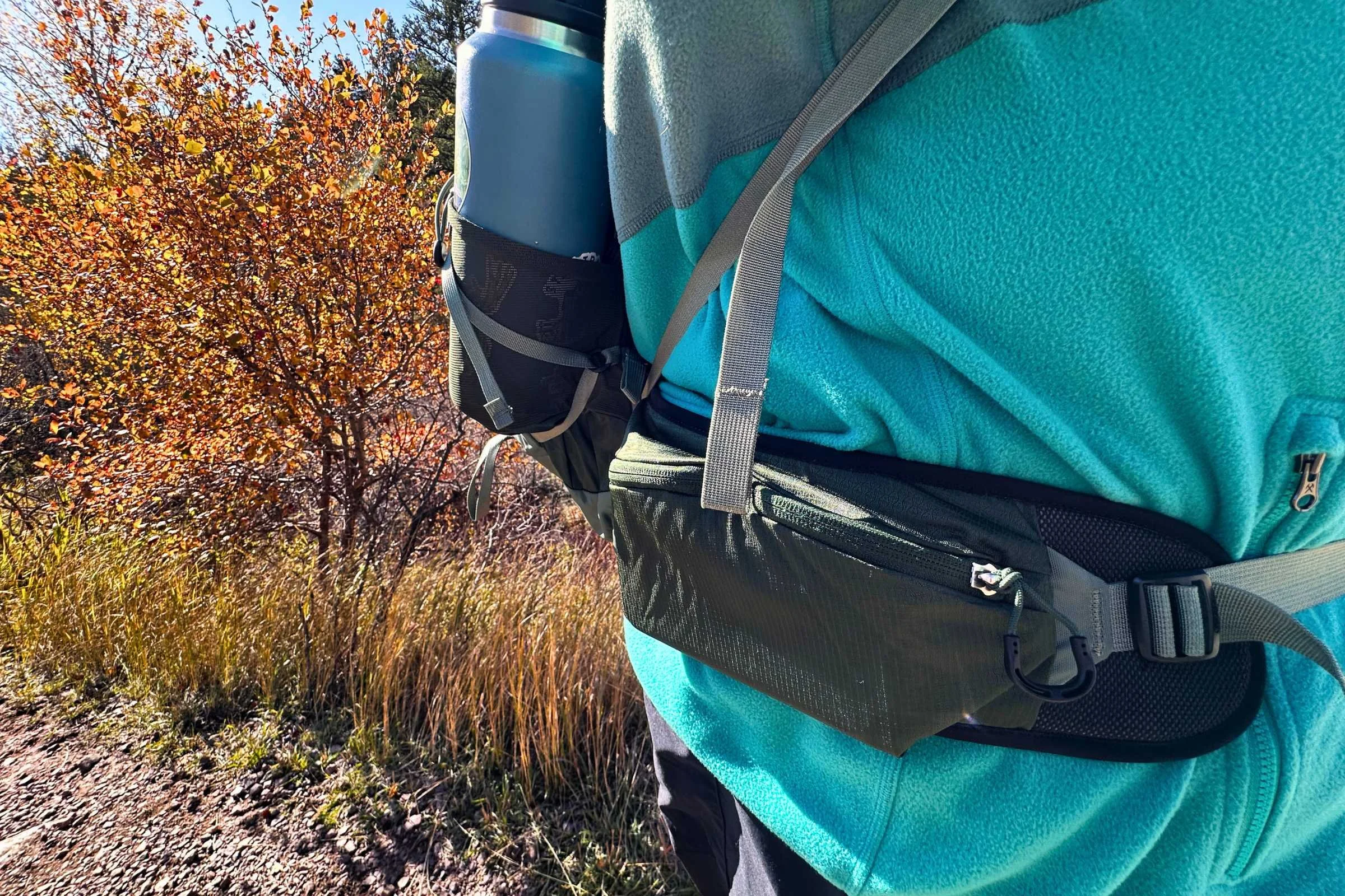 The side pocket of the Osprey Talon.