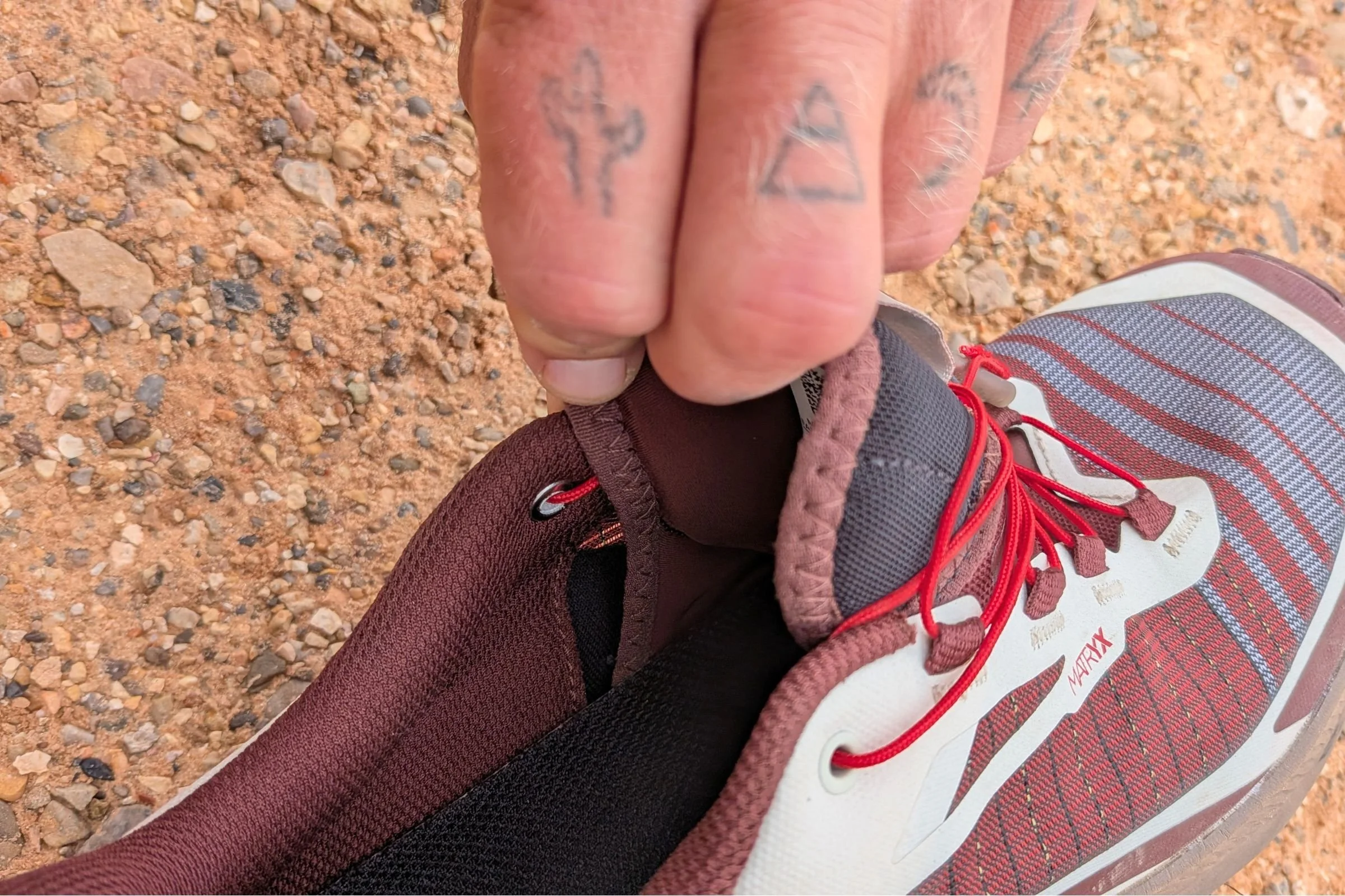 Close-up shot of Salomon Genesis' tongue.