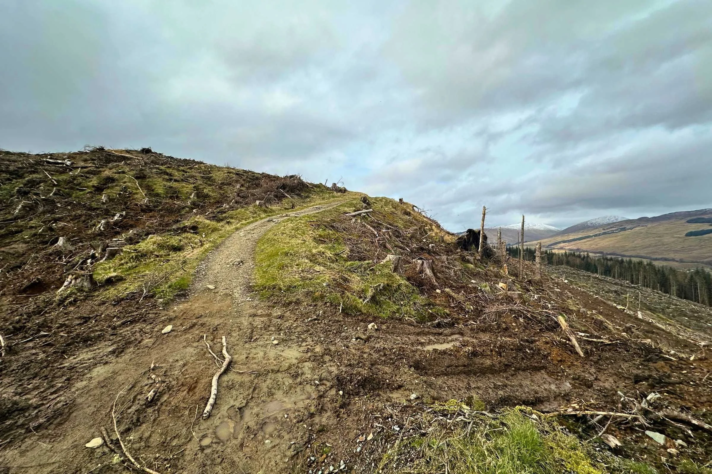 West Highland Way WTG Day 4 cleared zone