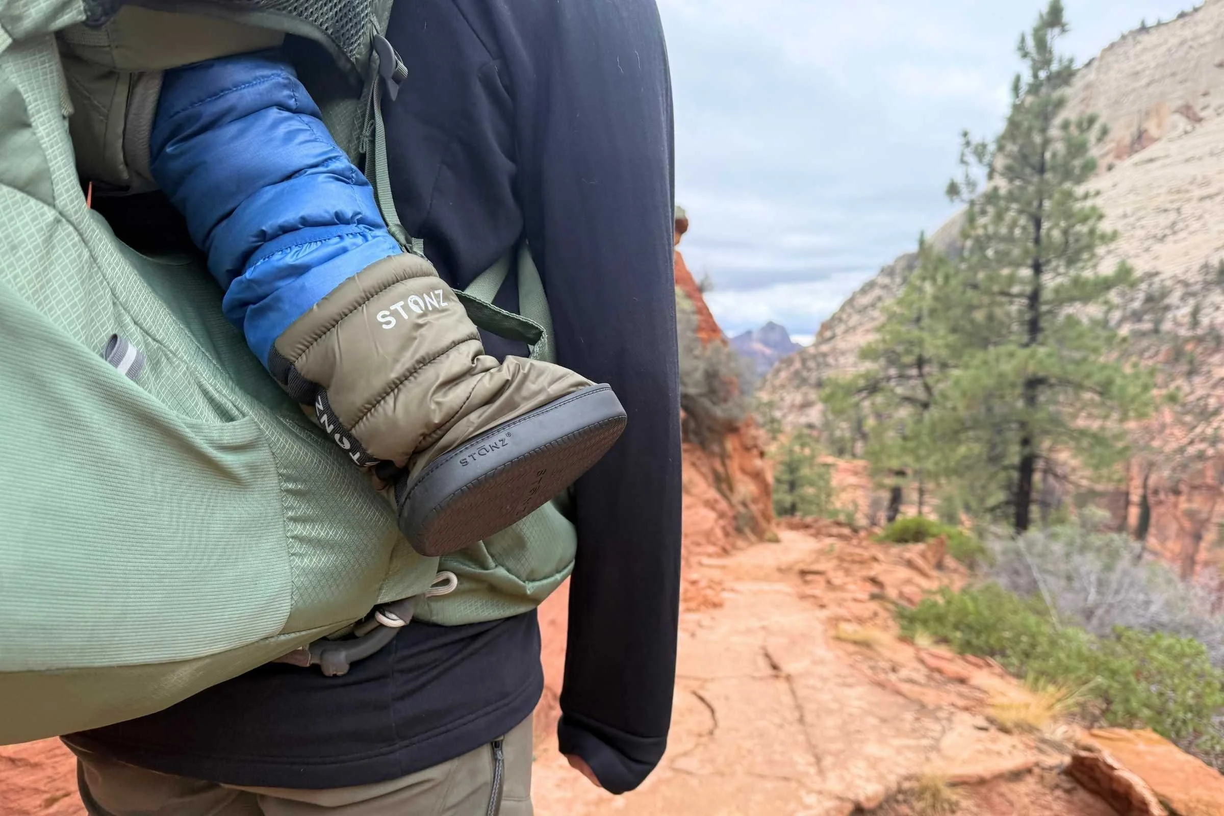 The Stonz Puffer Booties are a little less substantial than others in our test, but we found they came in handy for cold hikes with a toddler or baby in a backpack carrier.