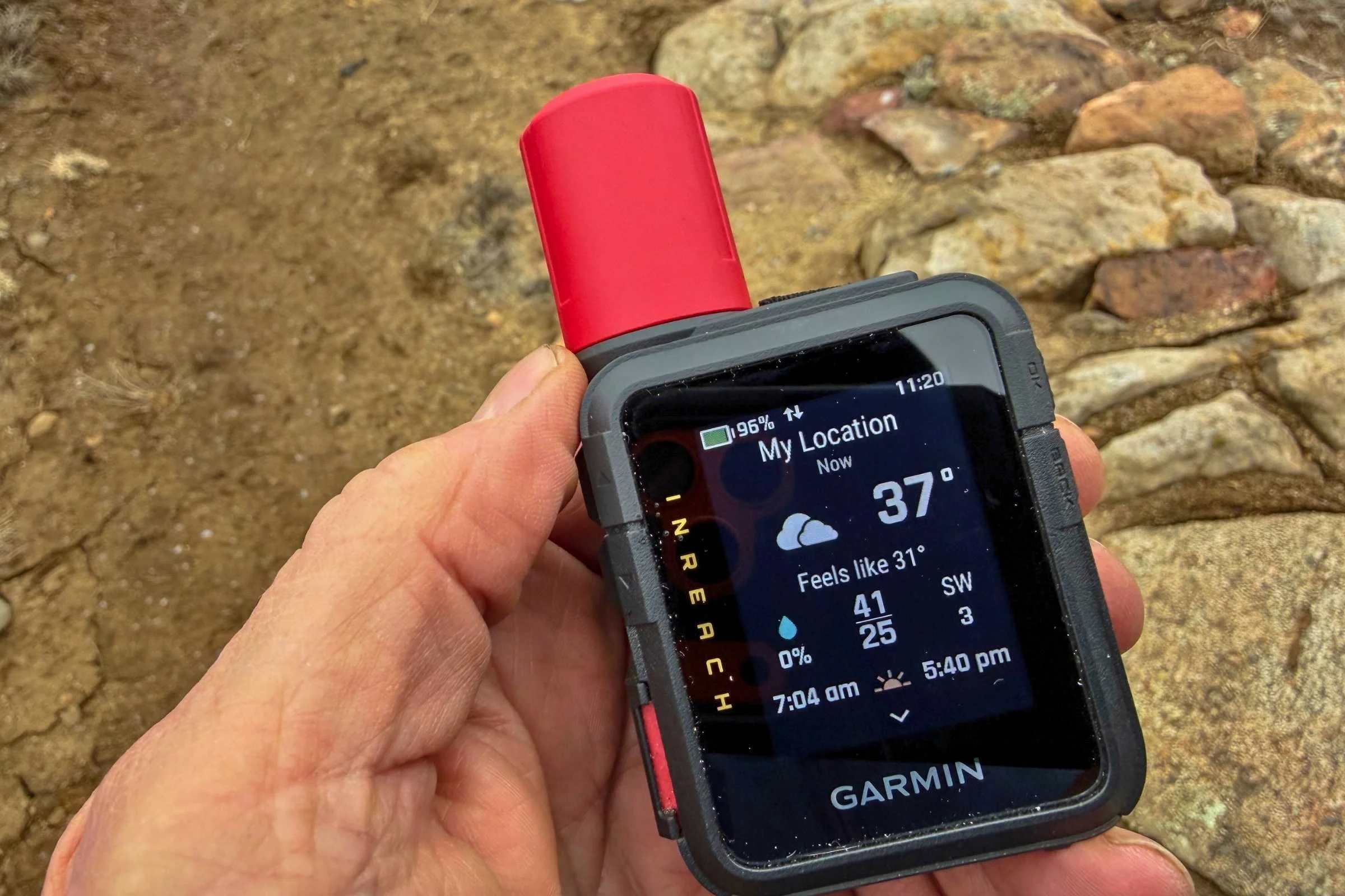 Current weather and weather forecasting is faster on Garmin's new inReach Mini 3 Plus because of an upgraded and enhanced antenna, providing better connectivity with the satellite network. (Dean Krakel photo, Special to Treeline Review)