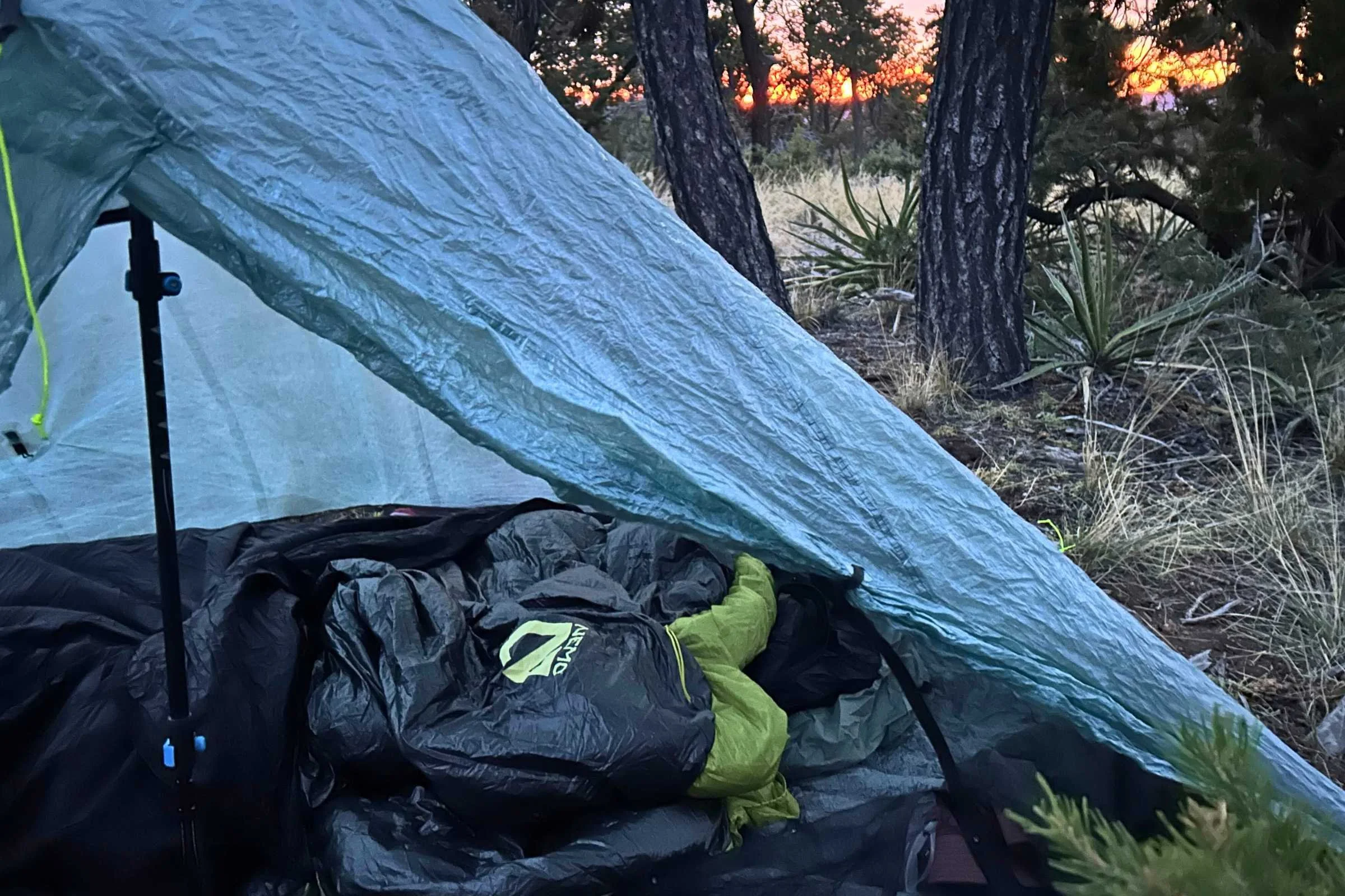 The NEMO Pulse quilt works well as part of an ultralight backpacking system.