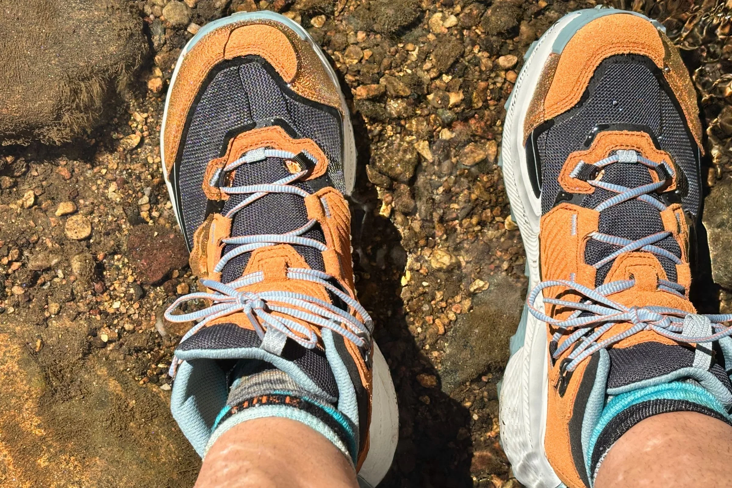 Close-up shot of the La Sportiva Prodigio Hike LT GTX hiking boots from above.
