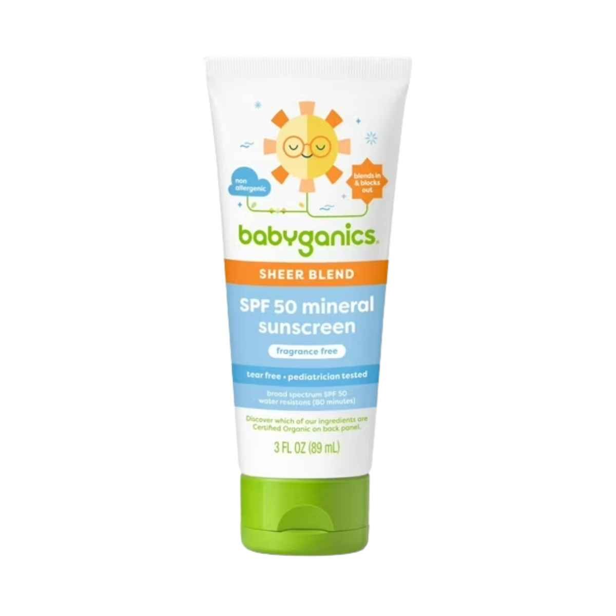 Babyganics Sheer Blend SPF 50 Mineral Sunscreen