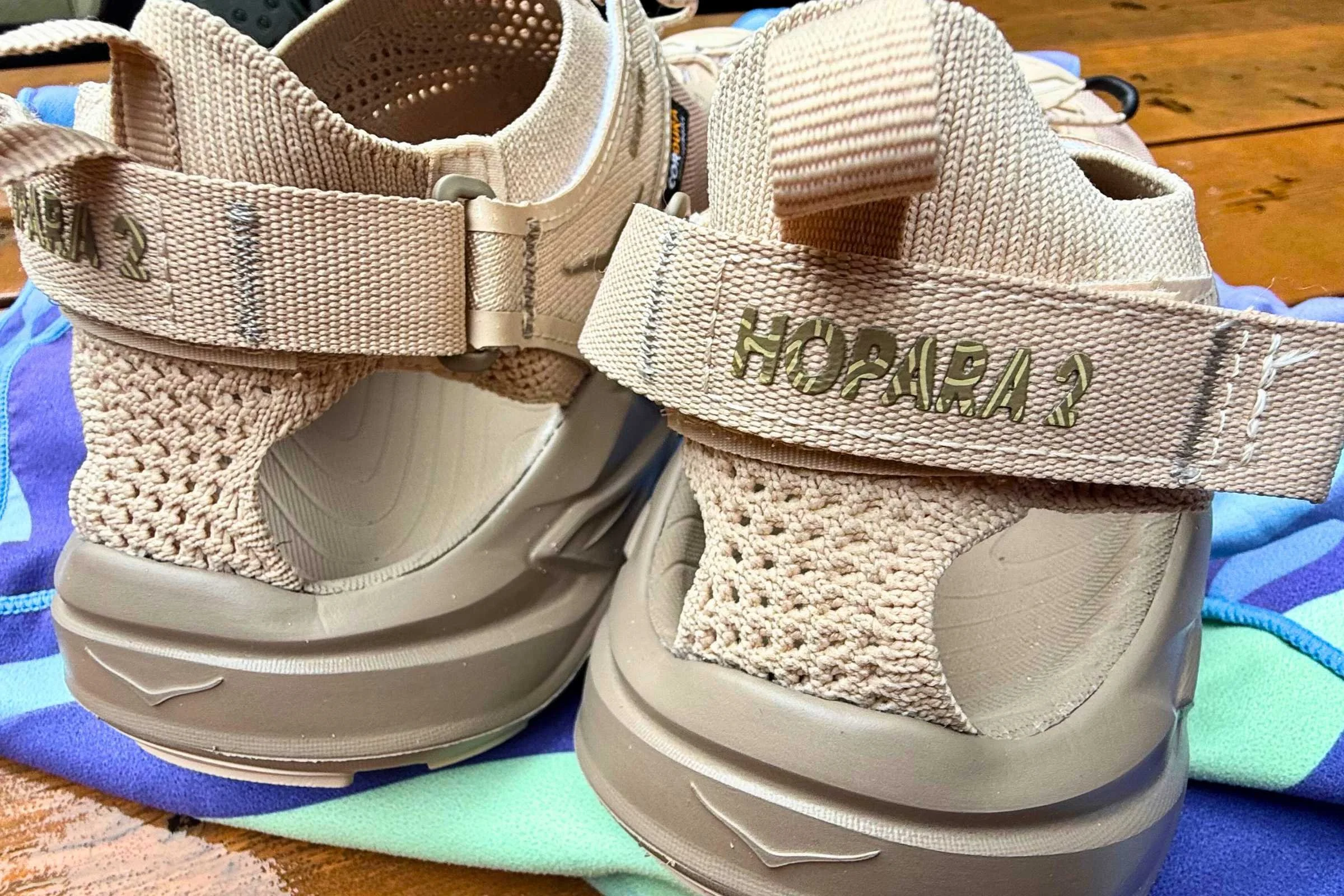 Hook-and-loop backstraps allow for fit adjustments. Photo by Ebony Roberts