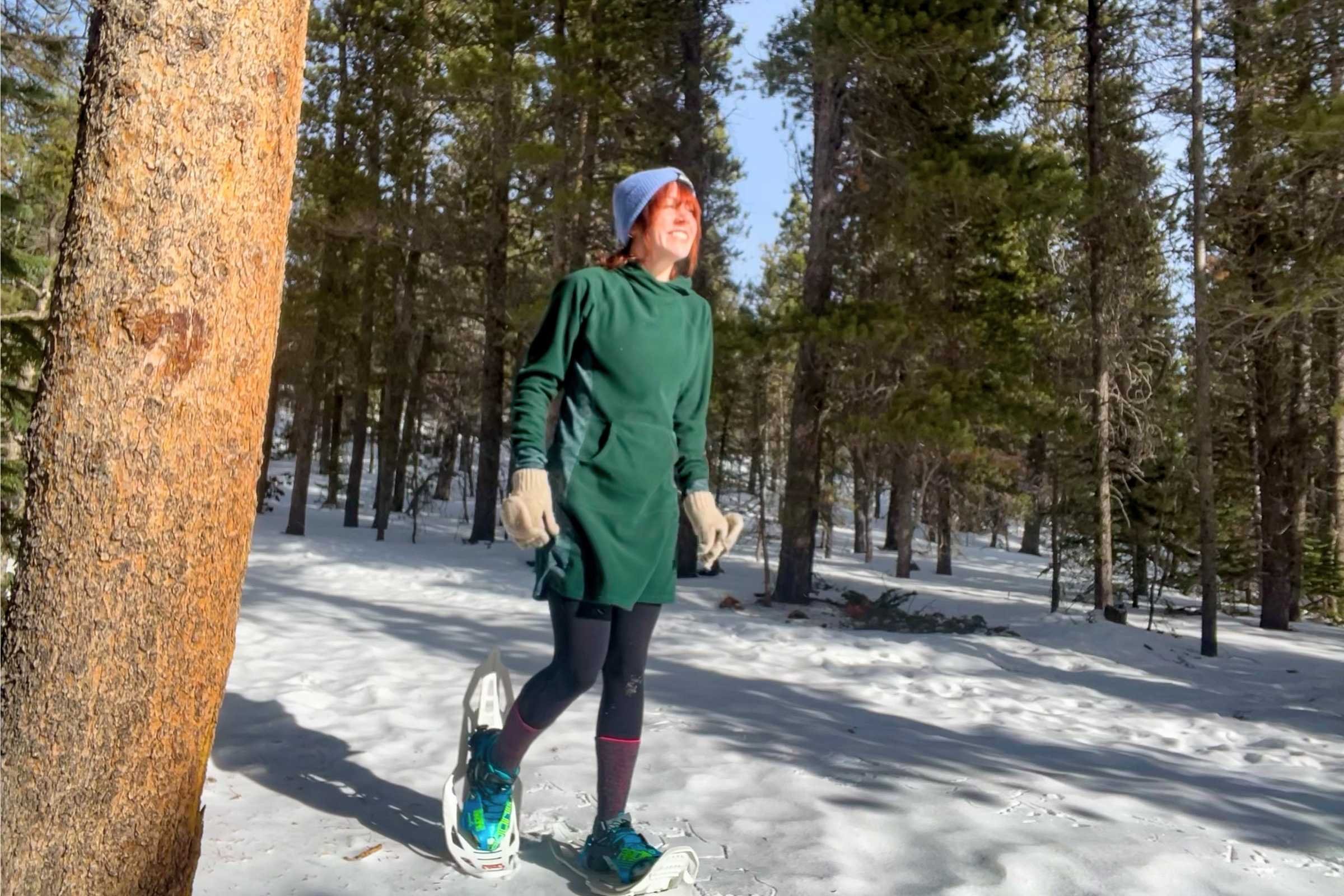 We like the Youer Treasure Dress for winter hikes and road trips where you have more packing space and the weather will be cold.