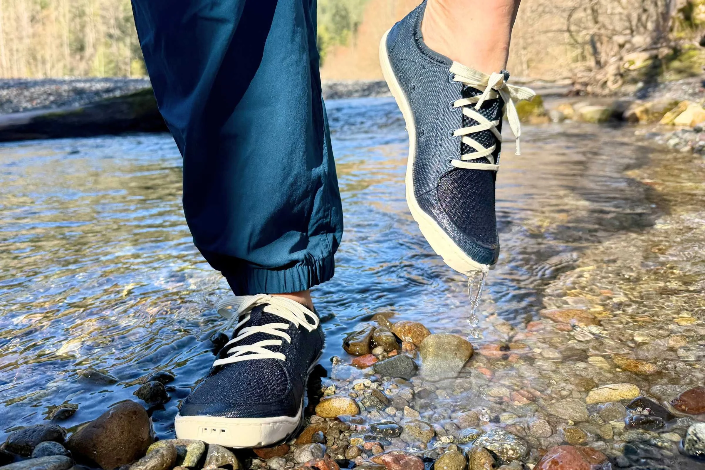 Drainage ports in the toes and heels allow the shoe to quickly dump water. Photo by Steve Redmond.