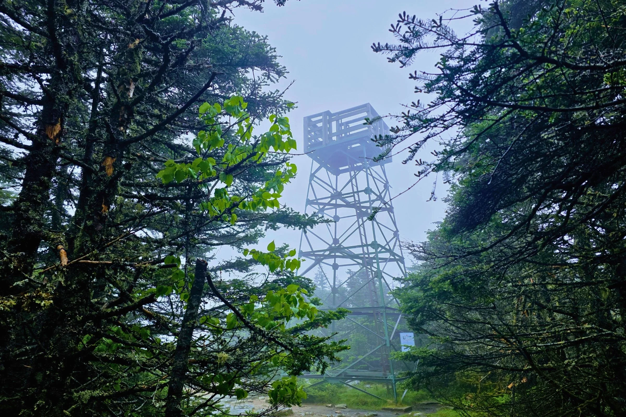 The summit tower on Old Speck.