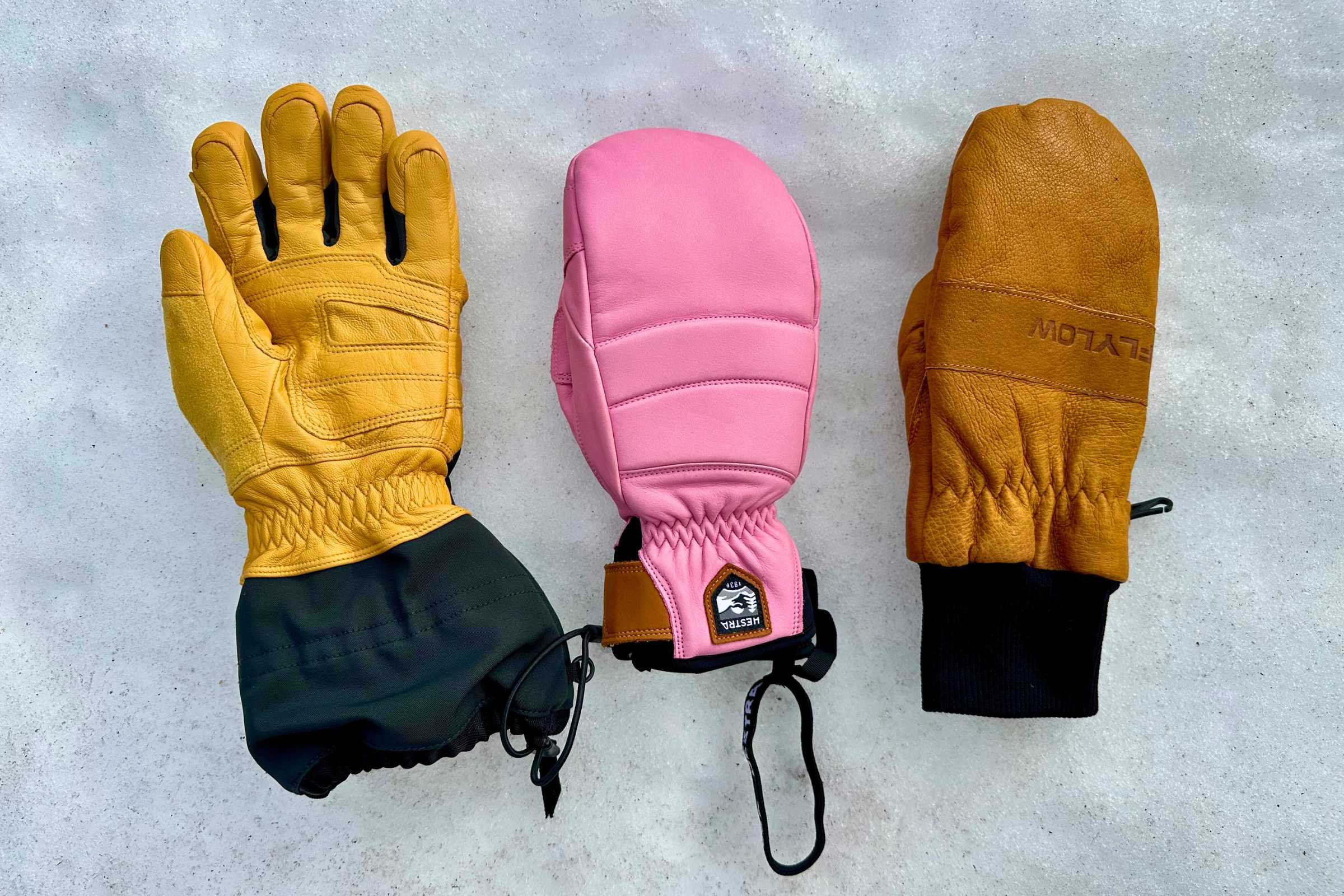 There are many different types of cuffs. Here we have a gauntlet on the left, a velcro cuff in the middle and an elastic cuff on the right. Photo courtesy Sara Kruglinski.