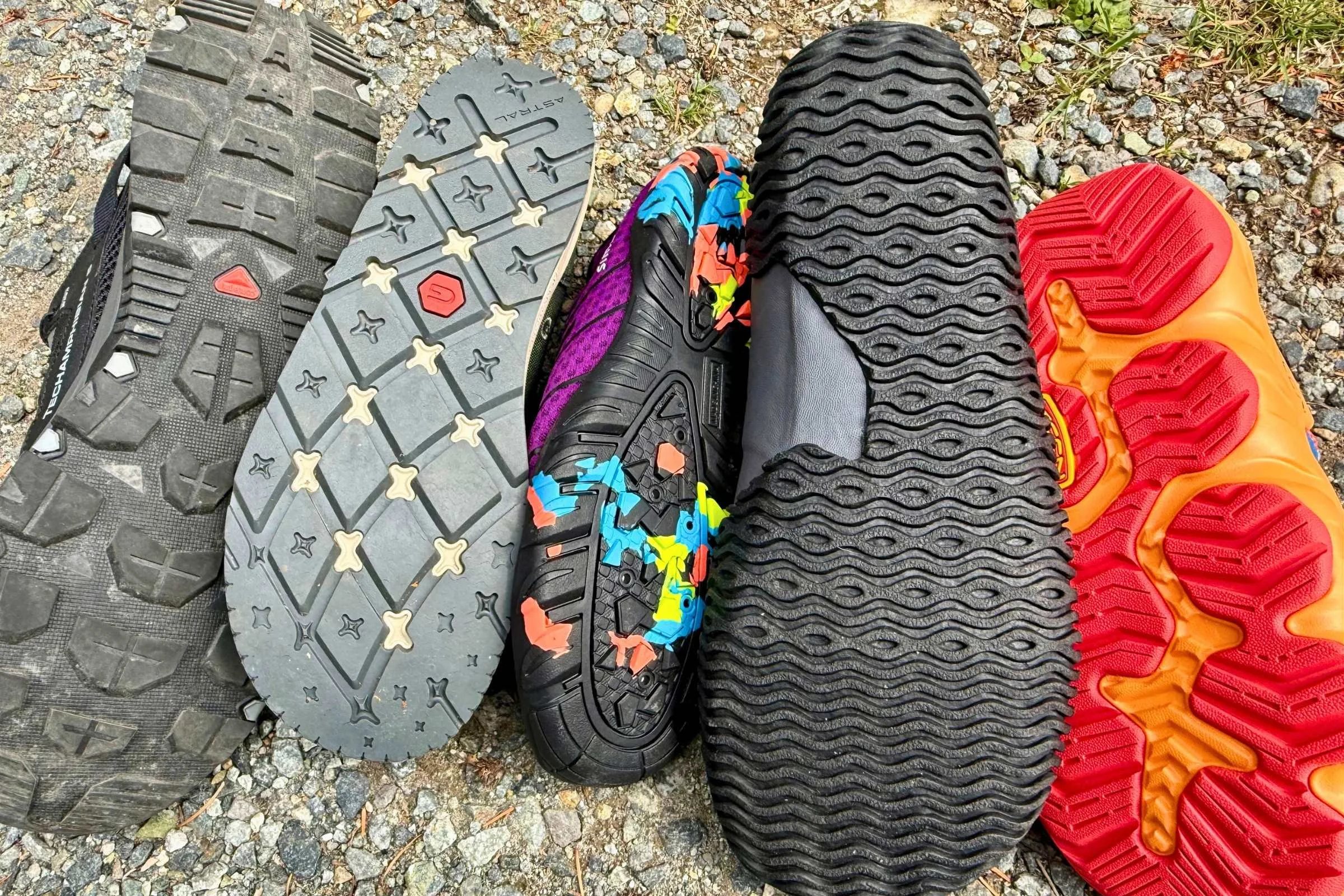 Sole wear pattern after use