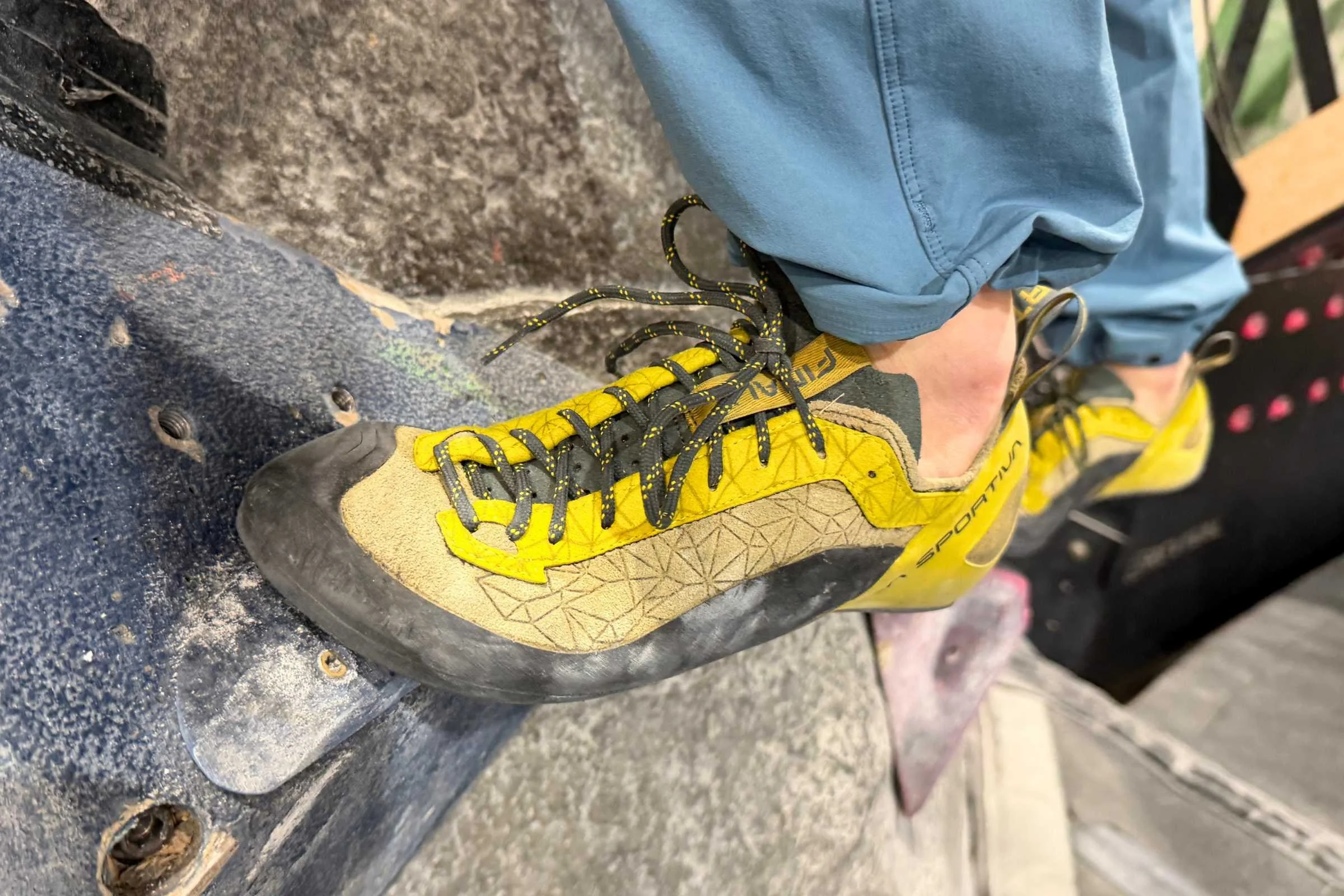 The Finales are best for beginner climbers who want sticky rubber.