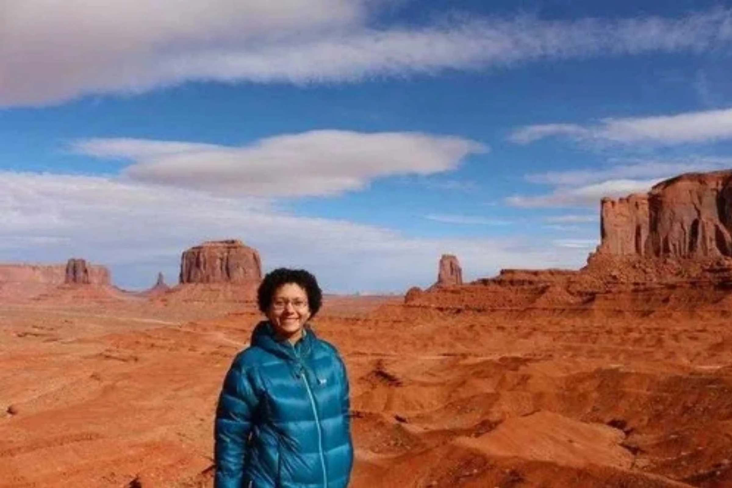 Rab jacket in monument valley