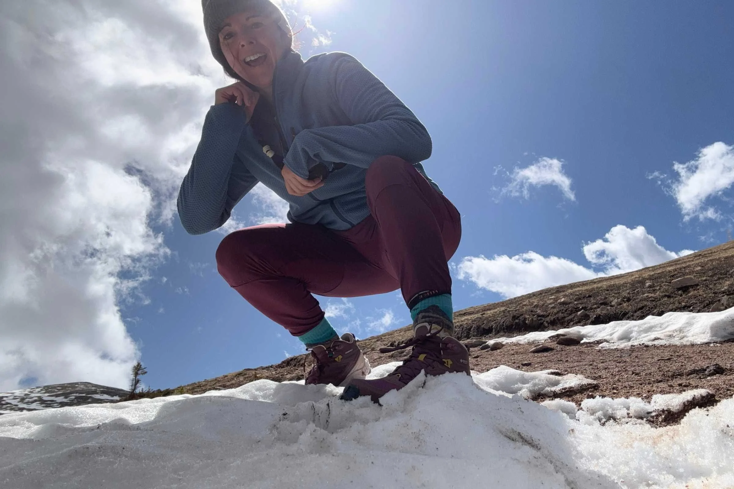 Testing the Oboz Katabatic RT Mid GTX hiking boots in snow and ice.