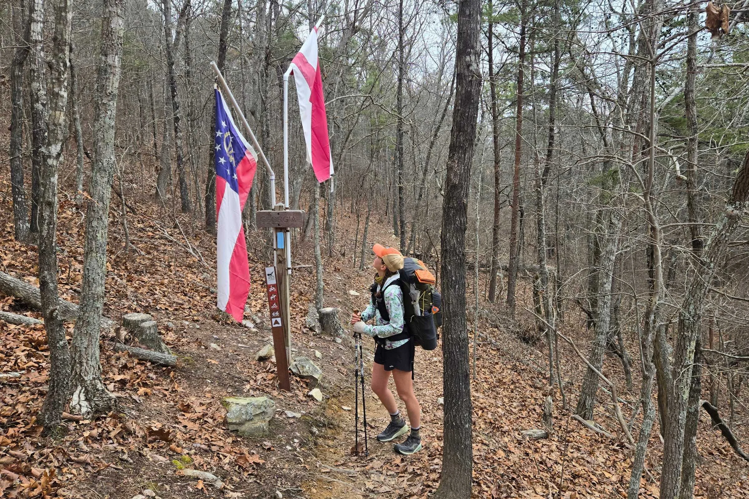 At the Alabama/Georgia border hikers cross into a new time zone.