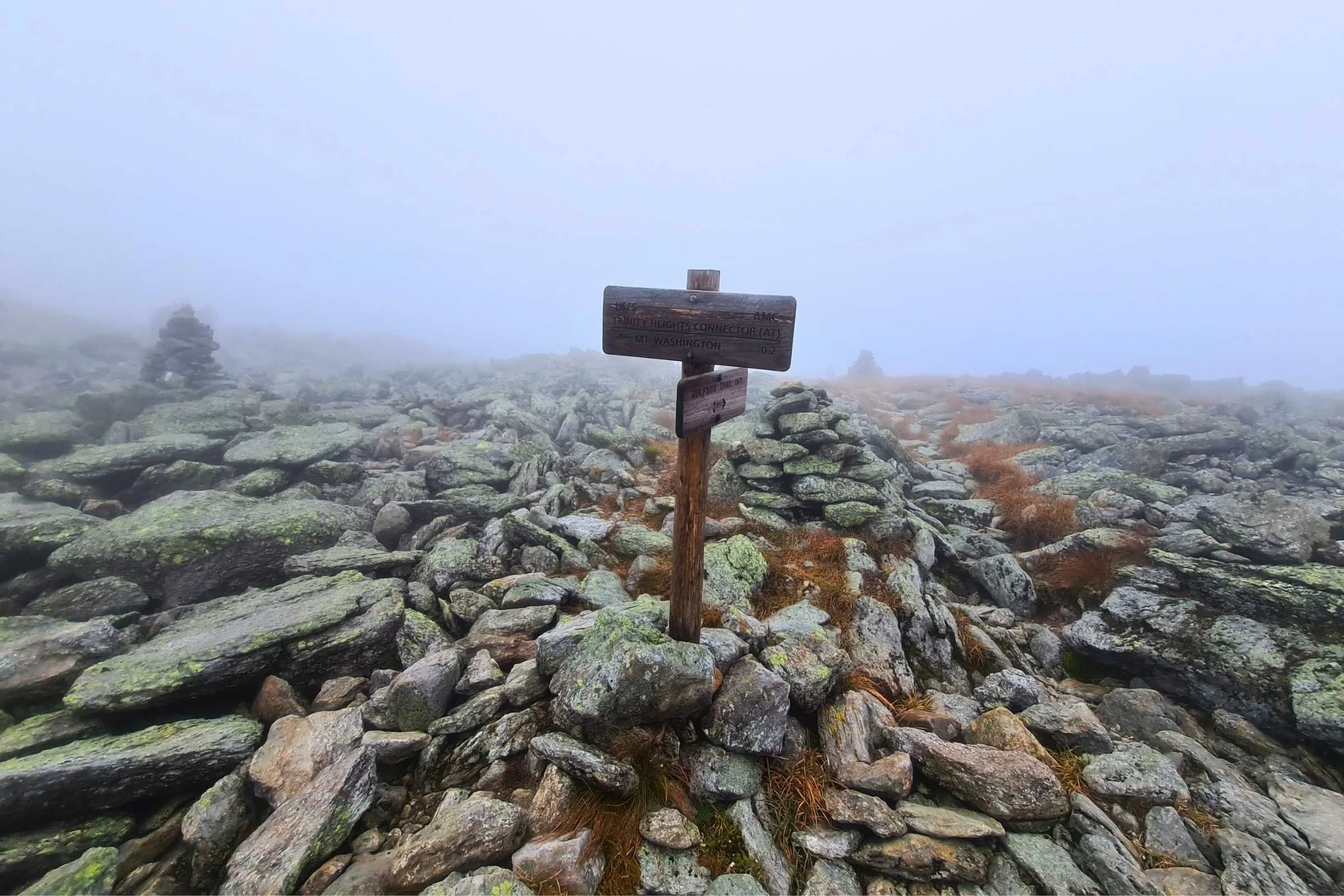 Thick cloud cover can create low visibility conditions which are disorienting and make navigation more difficult. Photo by Aubri Drake.
