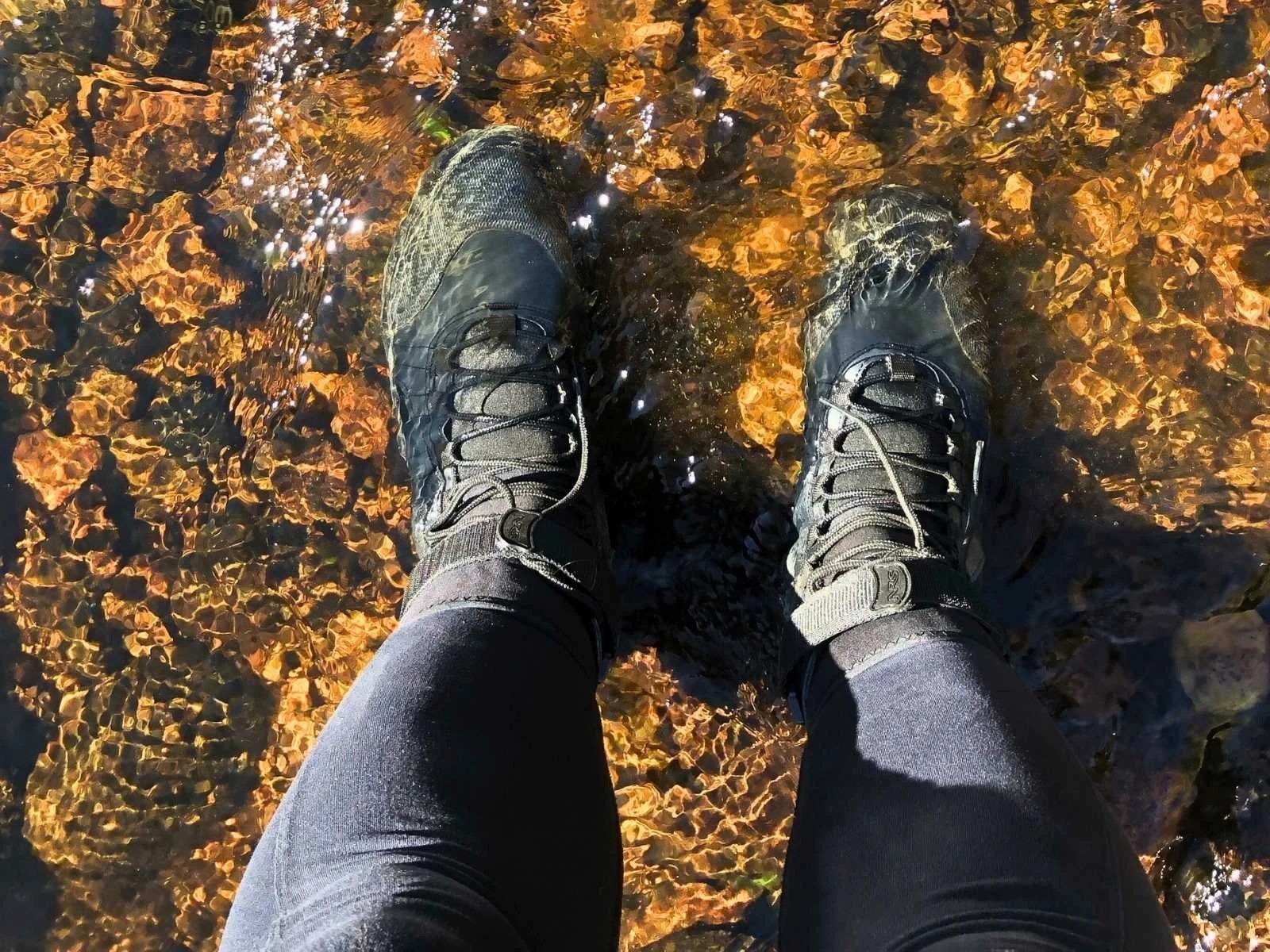 NRS Workboot Wetshoes are a loved shoe by many kayakers and work great for wet wading while fly fishing. Photo by Sarah Burtis.