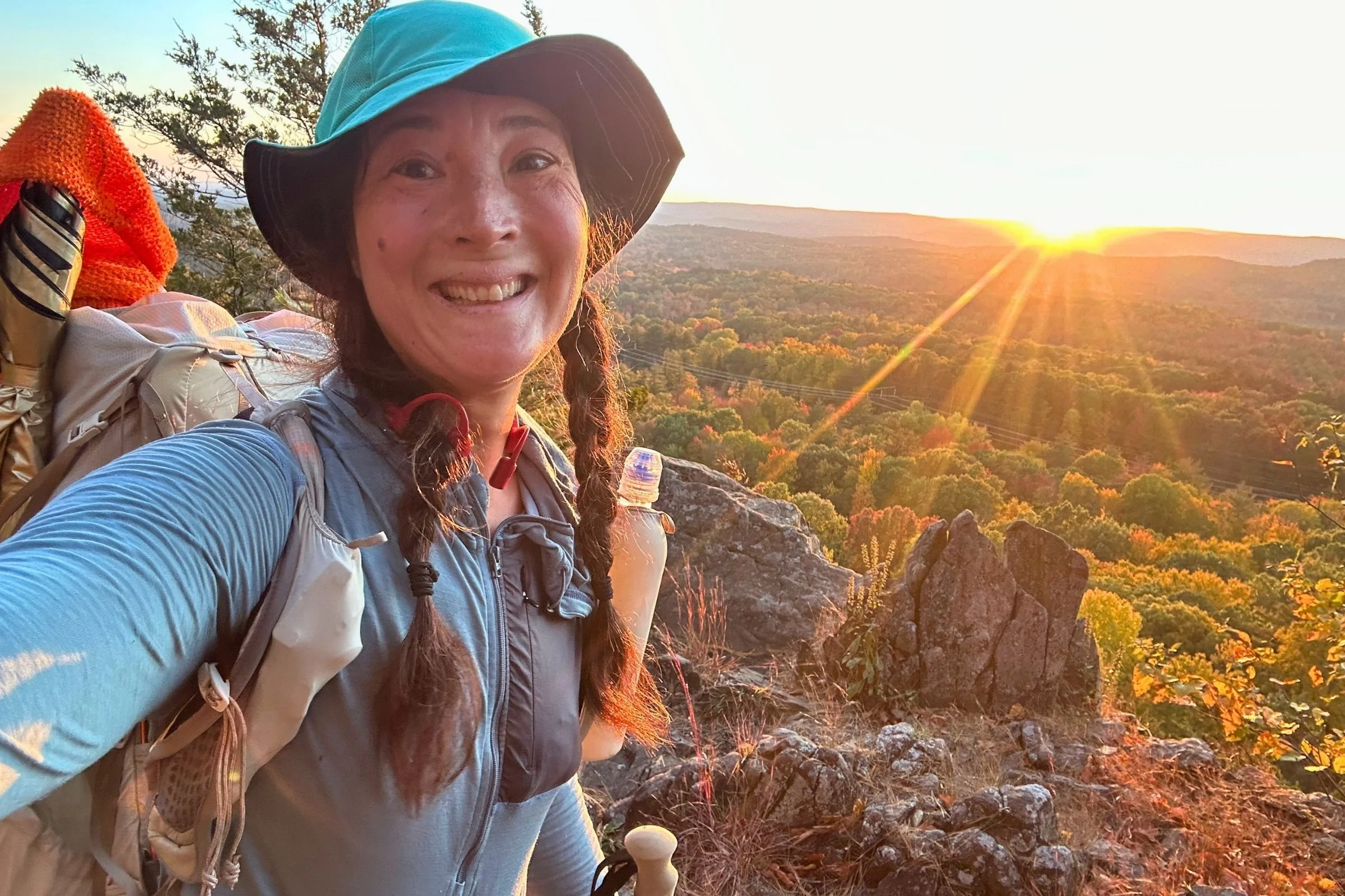 Rocky outcrops with a surprising amount of views of miles of endless fall color made hiking the New England Trail a treat.