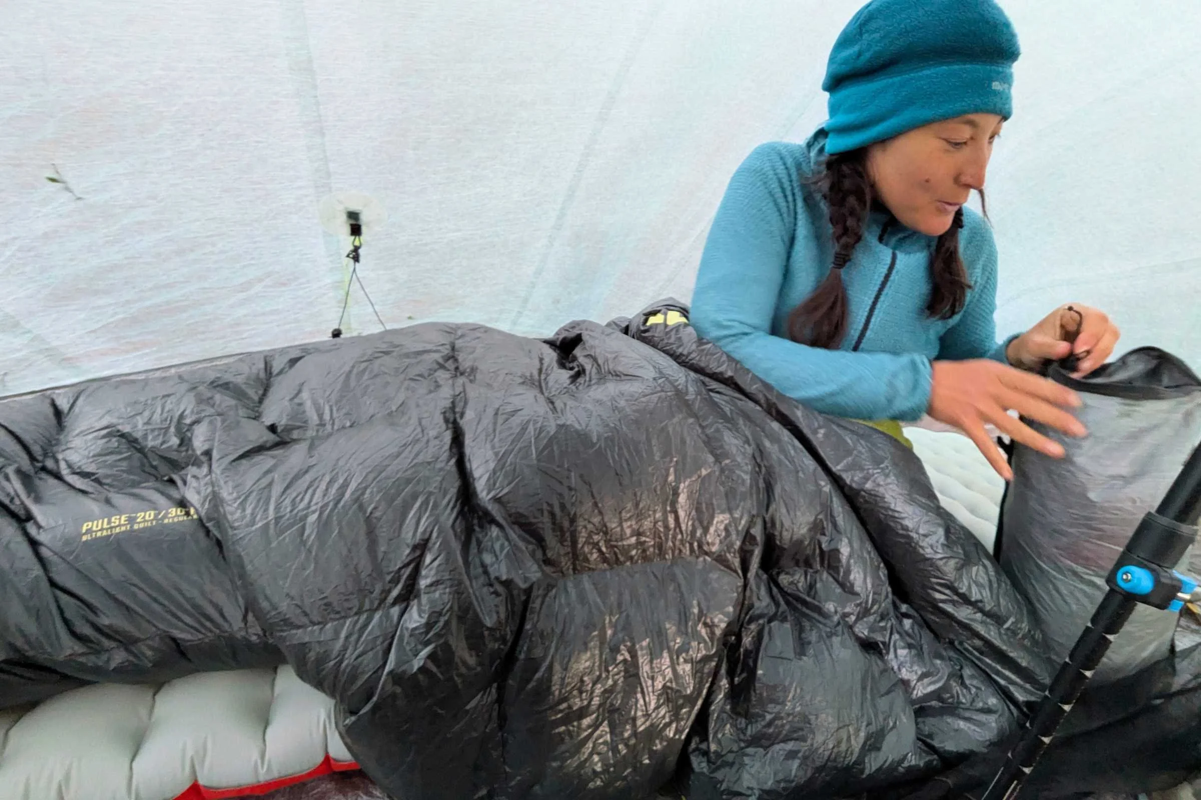 NEMO Pulse quilt in use during a 200-mile backpacking trip across New Mexico.