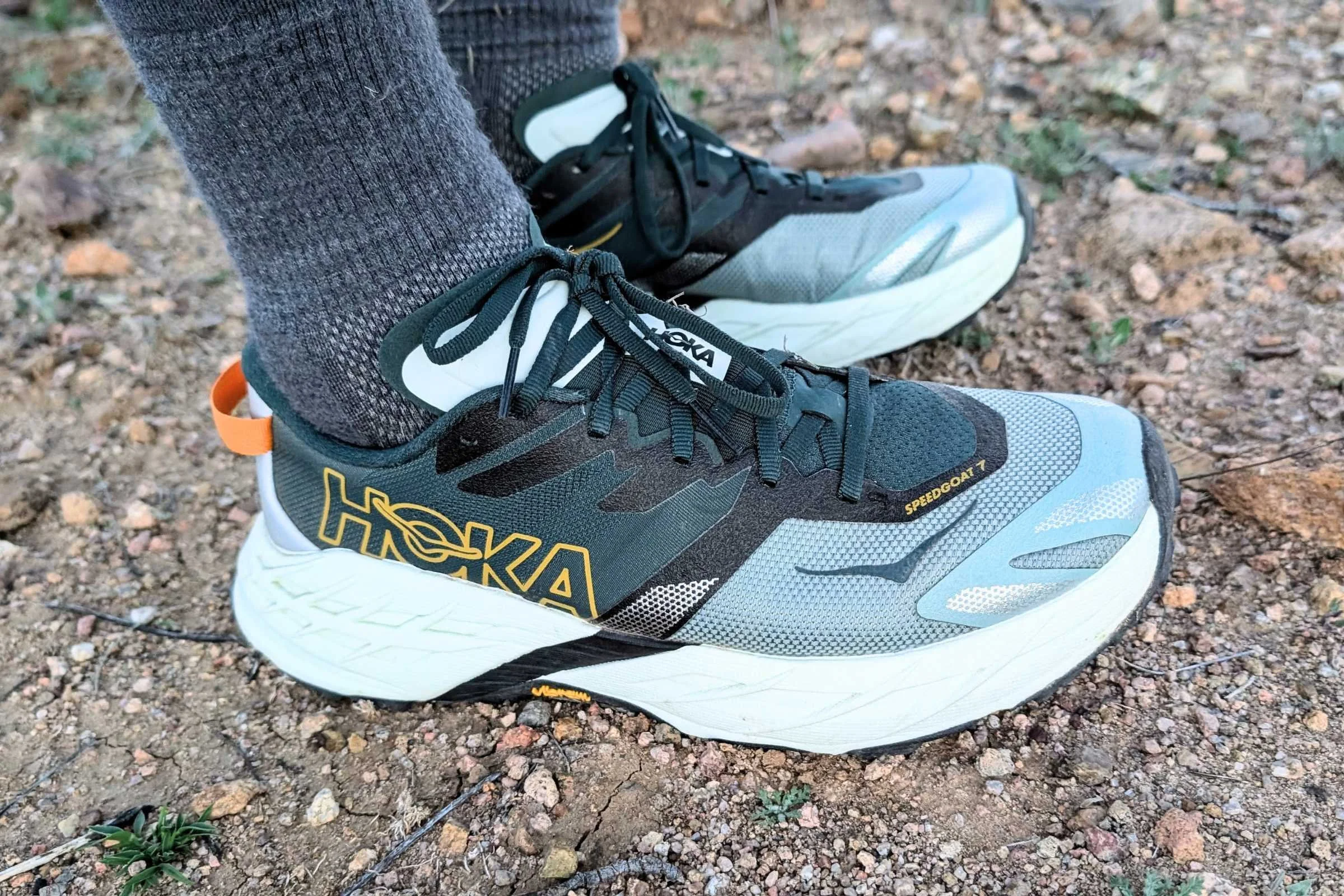 The RPET woven textile upper is plenty breathable, even on hot days in the desert.