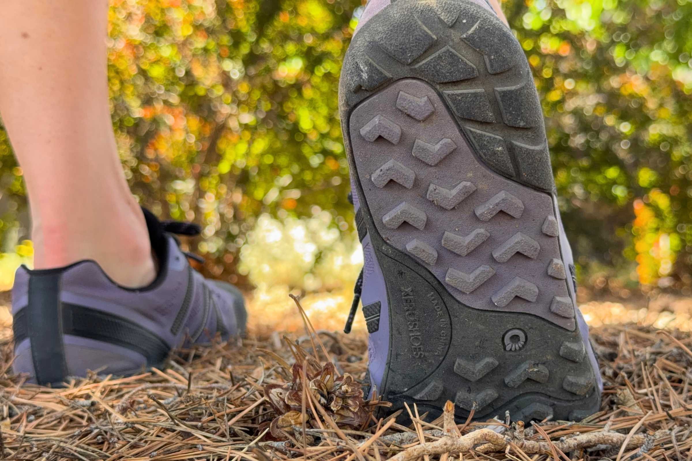 Showing off the lugs and tread of the Xero Mesa Trail II. Photo courtesy Maggie Nichols