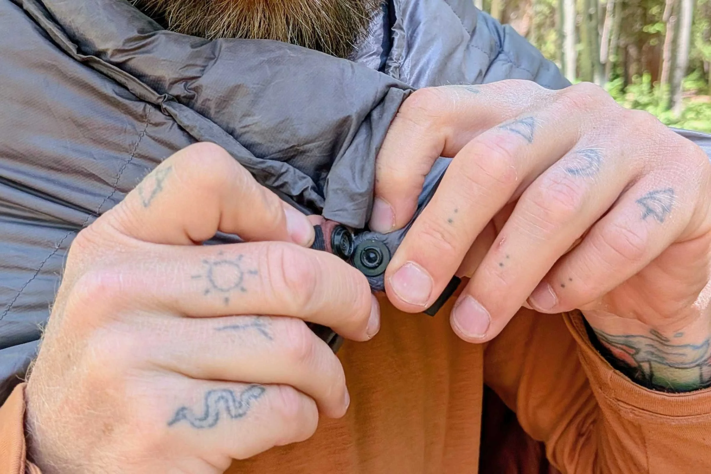 Outdoor Vitals StormLoft 15 Down TopQuilt fastening