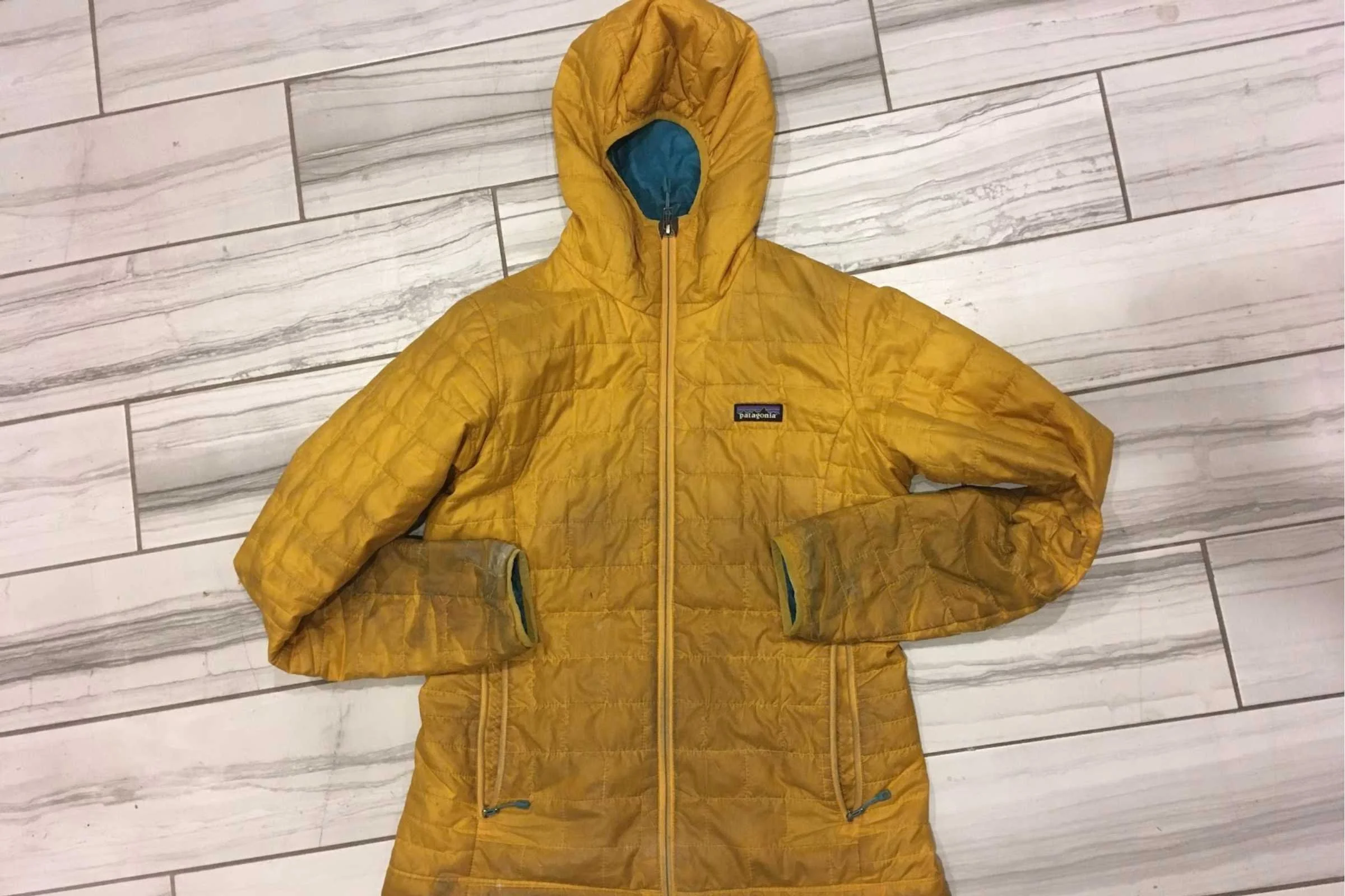 The author’s beloved Patagonia Nano Puff before Hex Laundry Detergent.