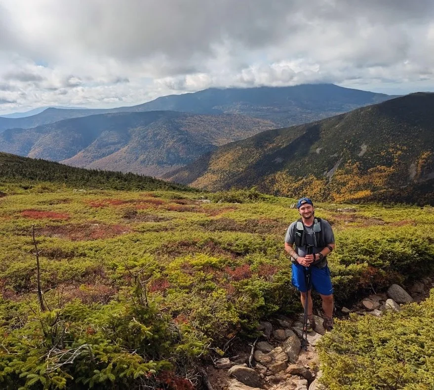 aubri drake hiker in white mountains in the fall