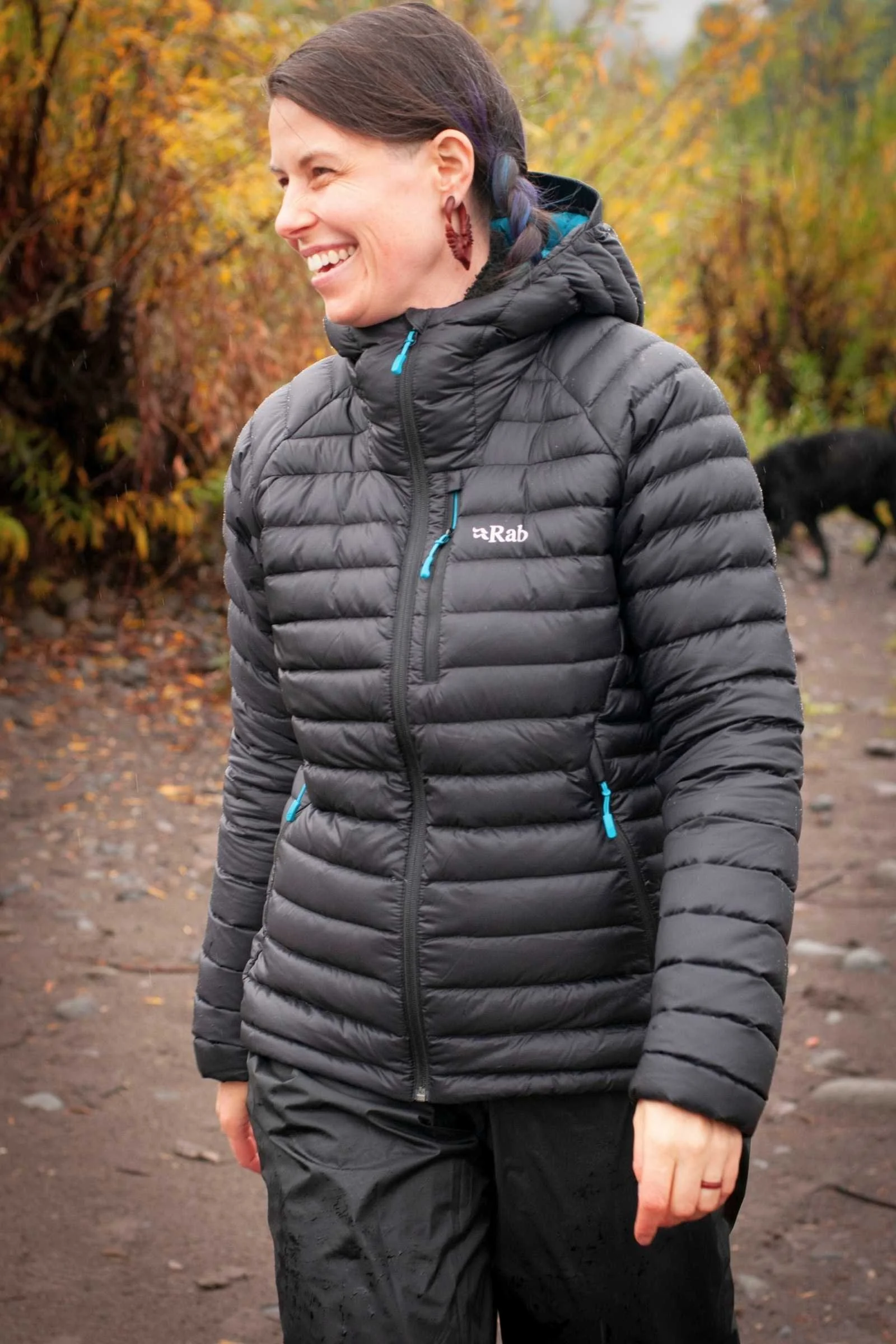 Tiffany Searsdodd testing one of dozens of down jackets we considered for this guide. Photo by Emily Haas.