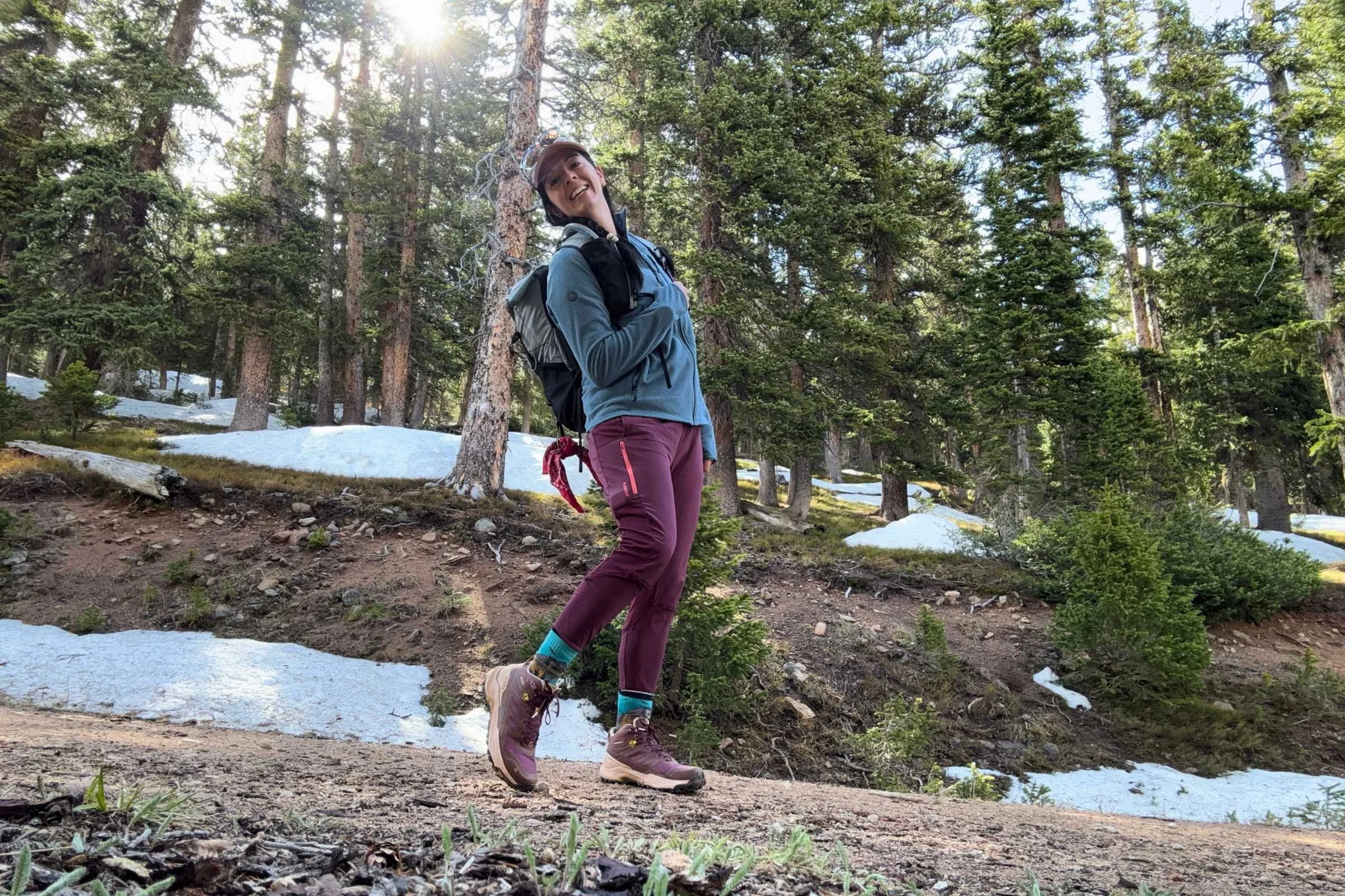 Testing the Oboz Katabatic RT Mid GTX hiking boots on a Colorado thirteener.