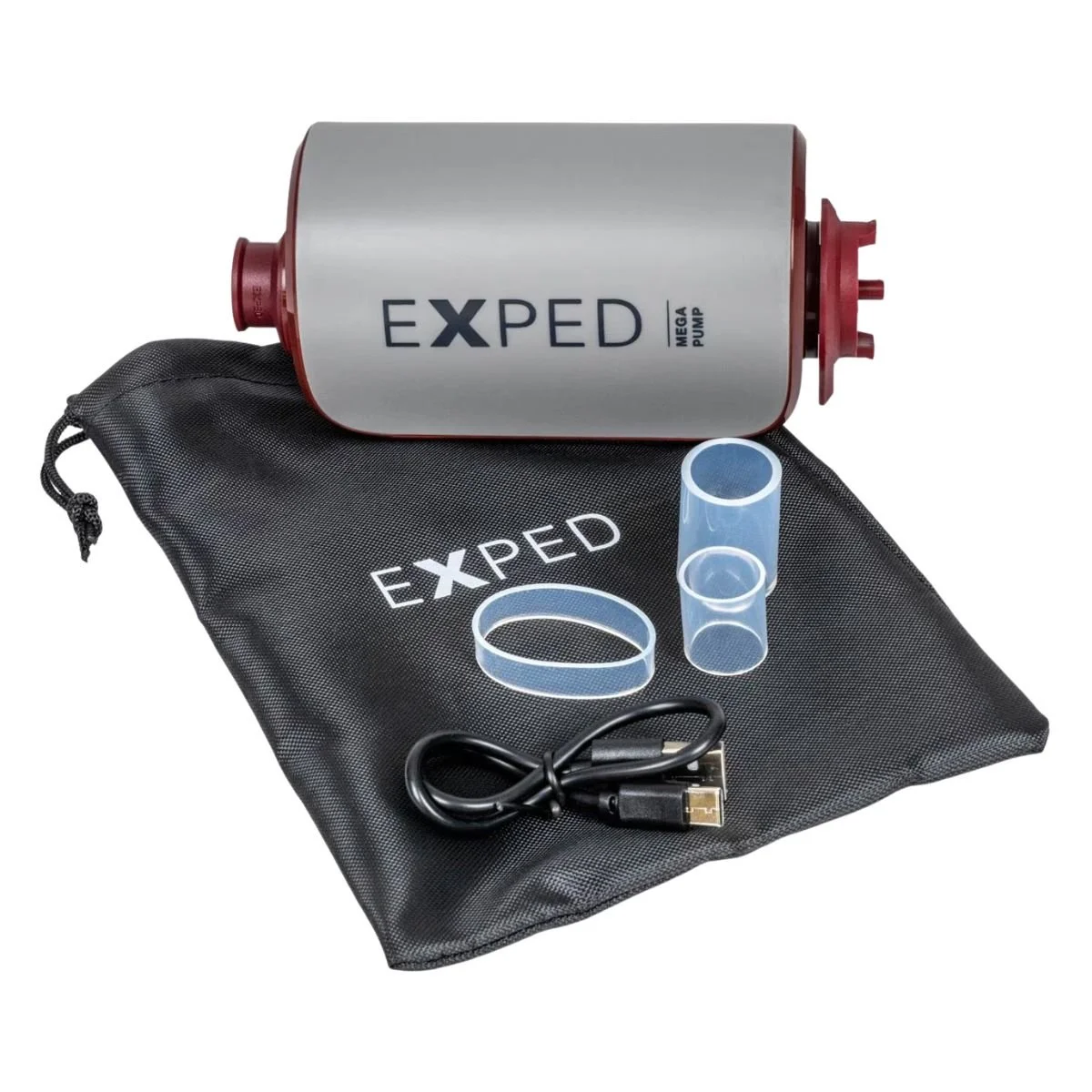 EXPED Mega Pump with carry bag and charging cable