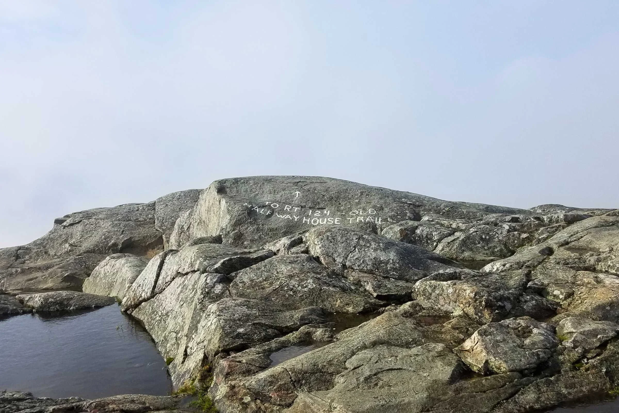 The summit of Mt Monadnock. Photo by Aubri Drake.