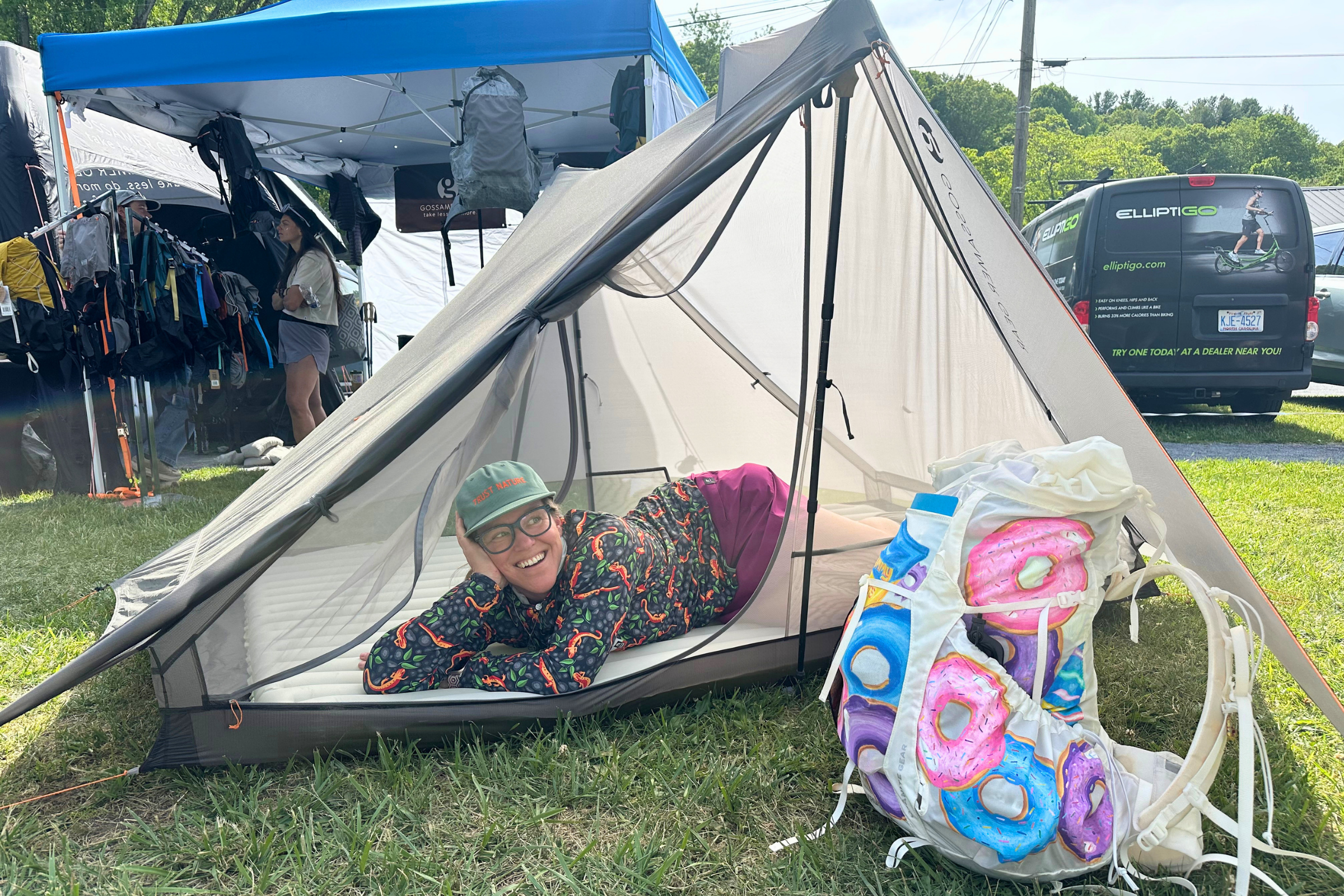 Gossamer Gear showcased a sneak peek of their new tent series at AT Trail Days, and we couldn't resist crawling inside to check it out.