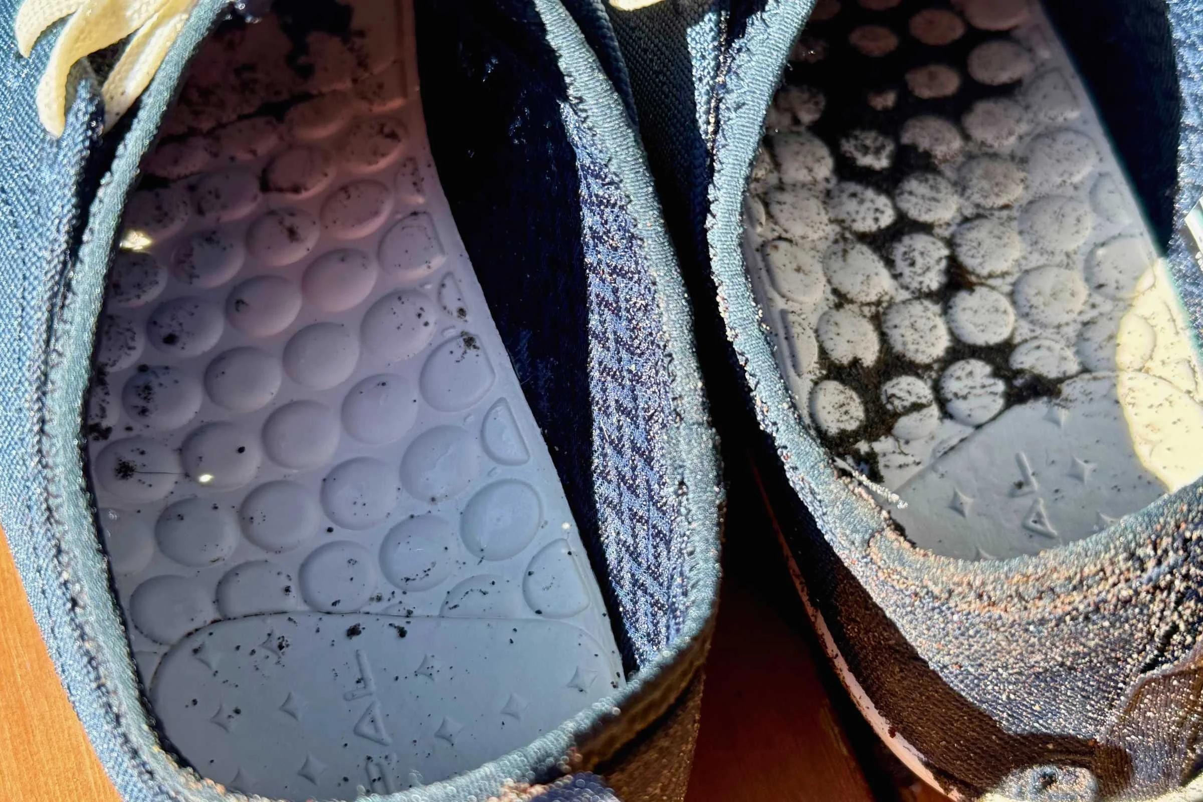 The perforated insole is both comfortable and removable for a more barefoot feel. Photo by Steve Redmond.