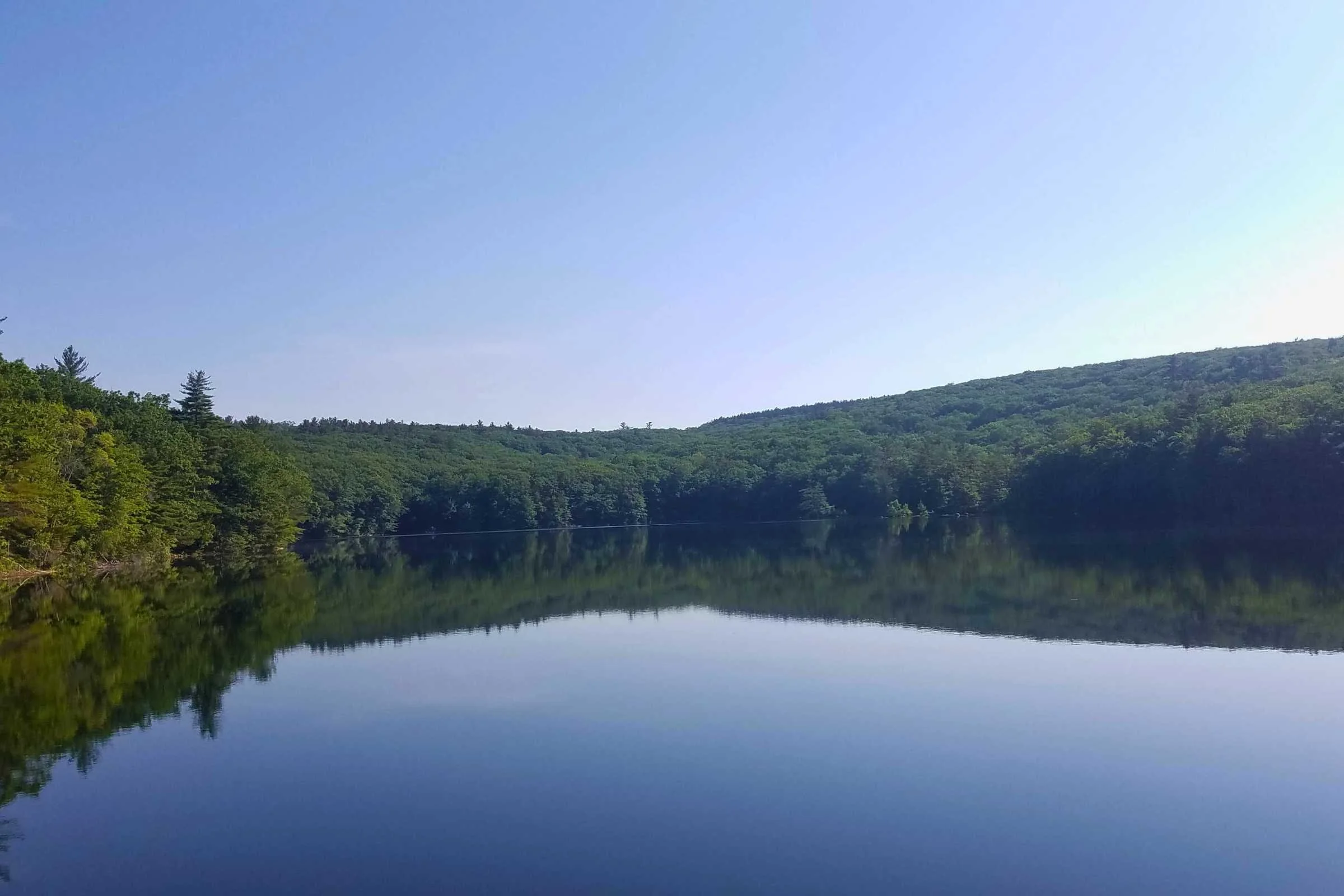 Seaver Reservoir in the morning light. Photo by Aubri Drake.