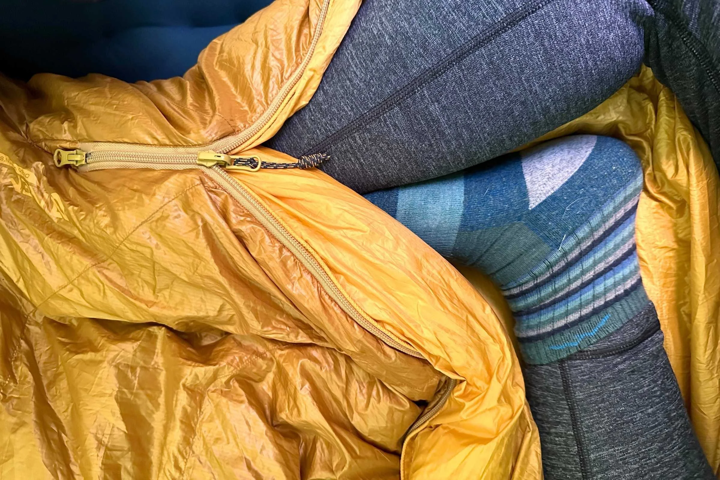 The Nemo Disco sleeping bag has Thermo-gills for extra venting.
