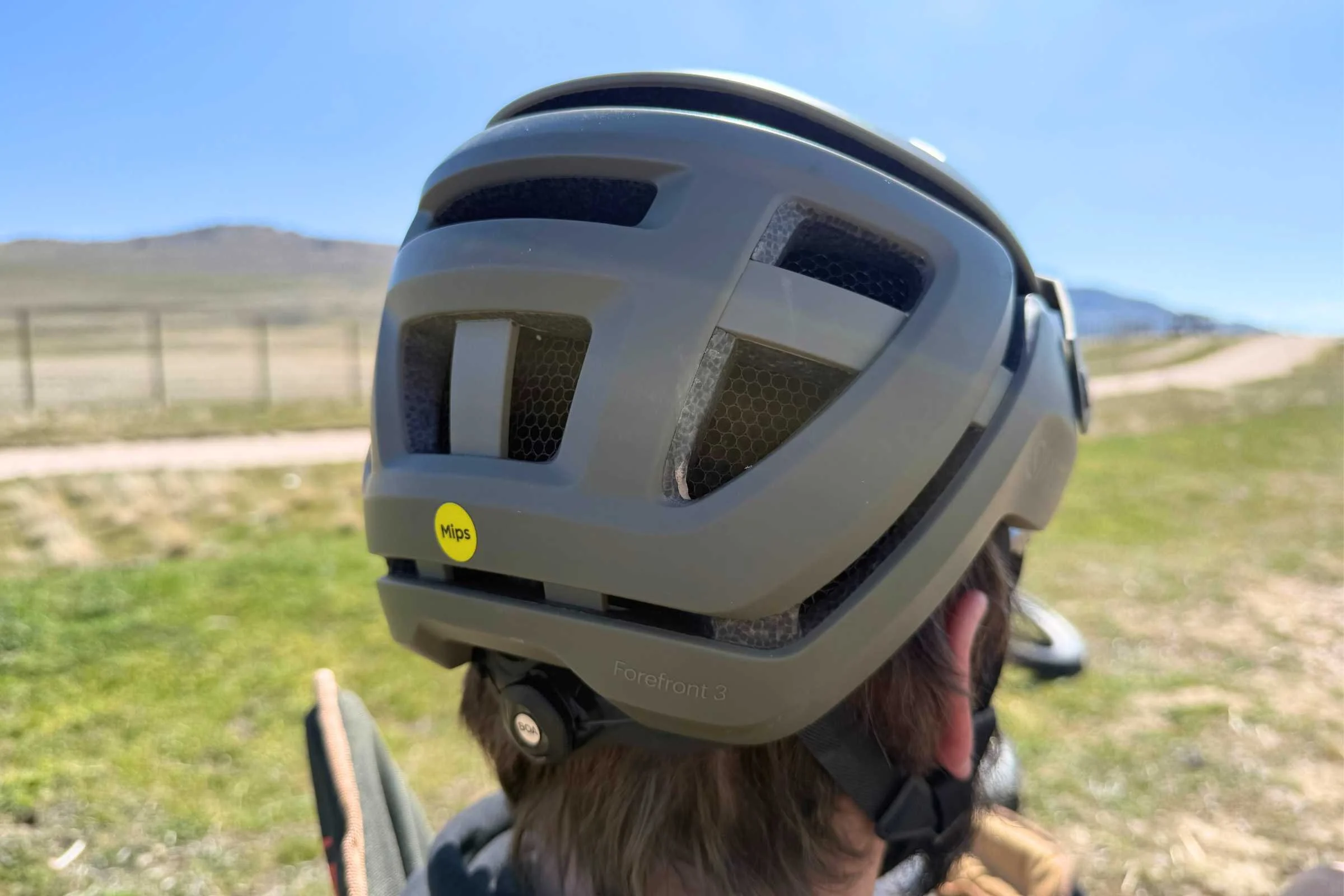 There are a lot of vents on the Forefront 3, and the Koroyd straw-like structures can be seen through them. Photo by Stasia Stockwell.
