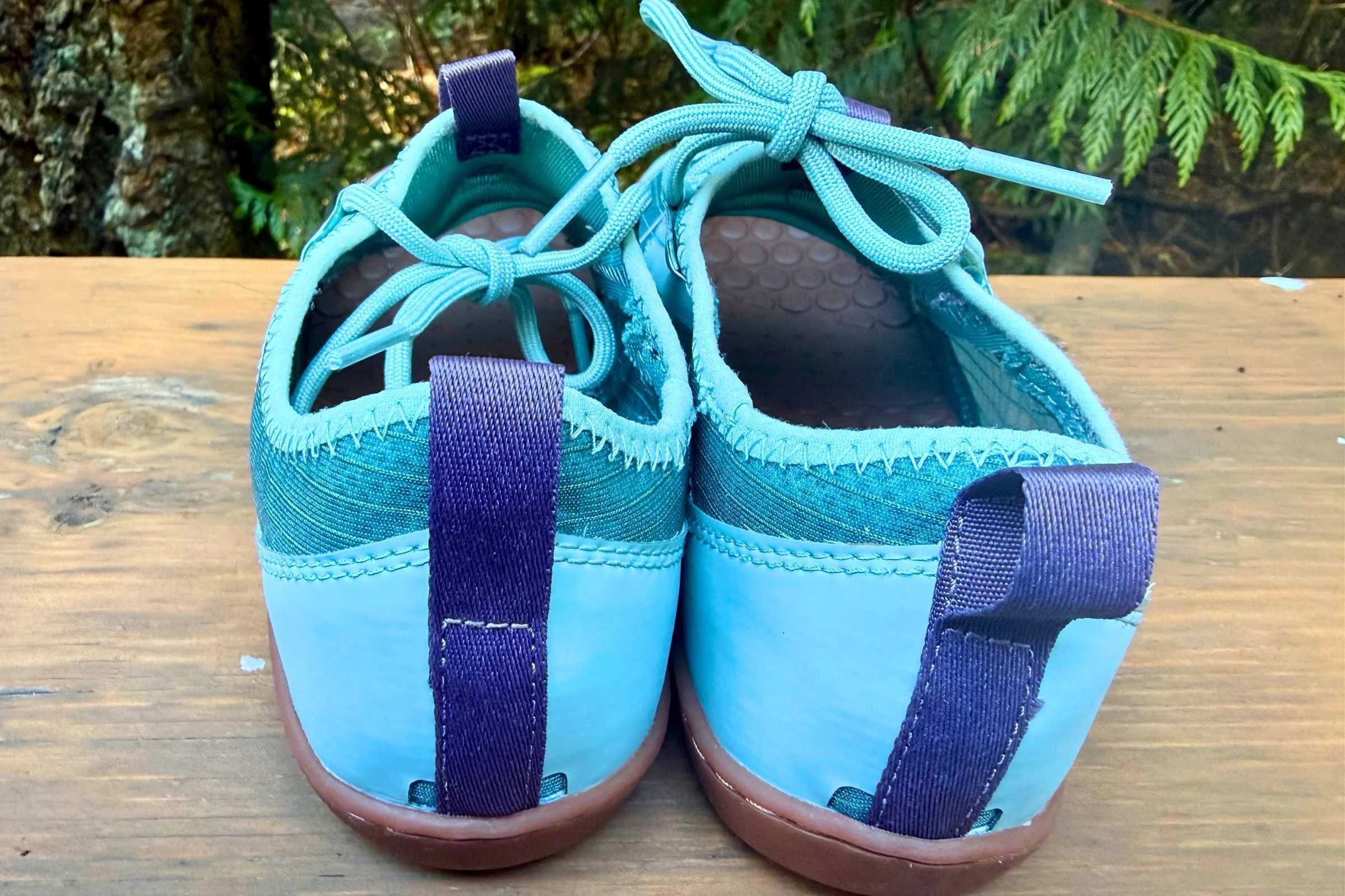 Pull tabs on the back make for easy on-off. Photo by Ebony Roberts