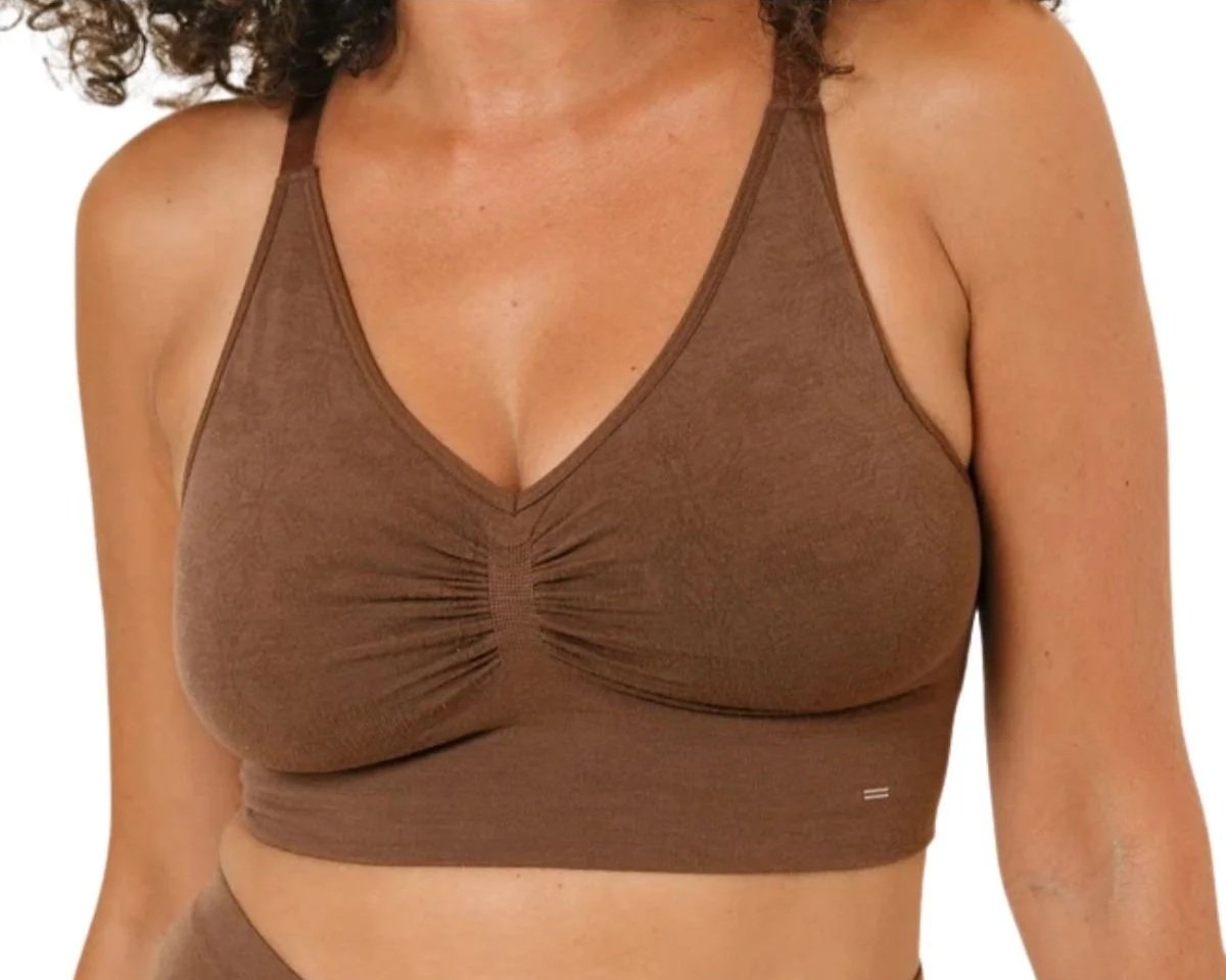 BRANWYN Essential Supreme Bra in dark nude.