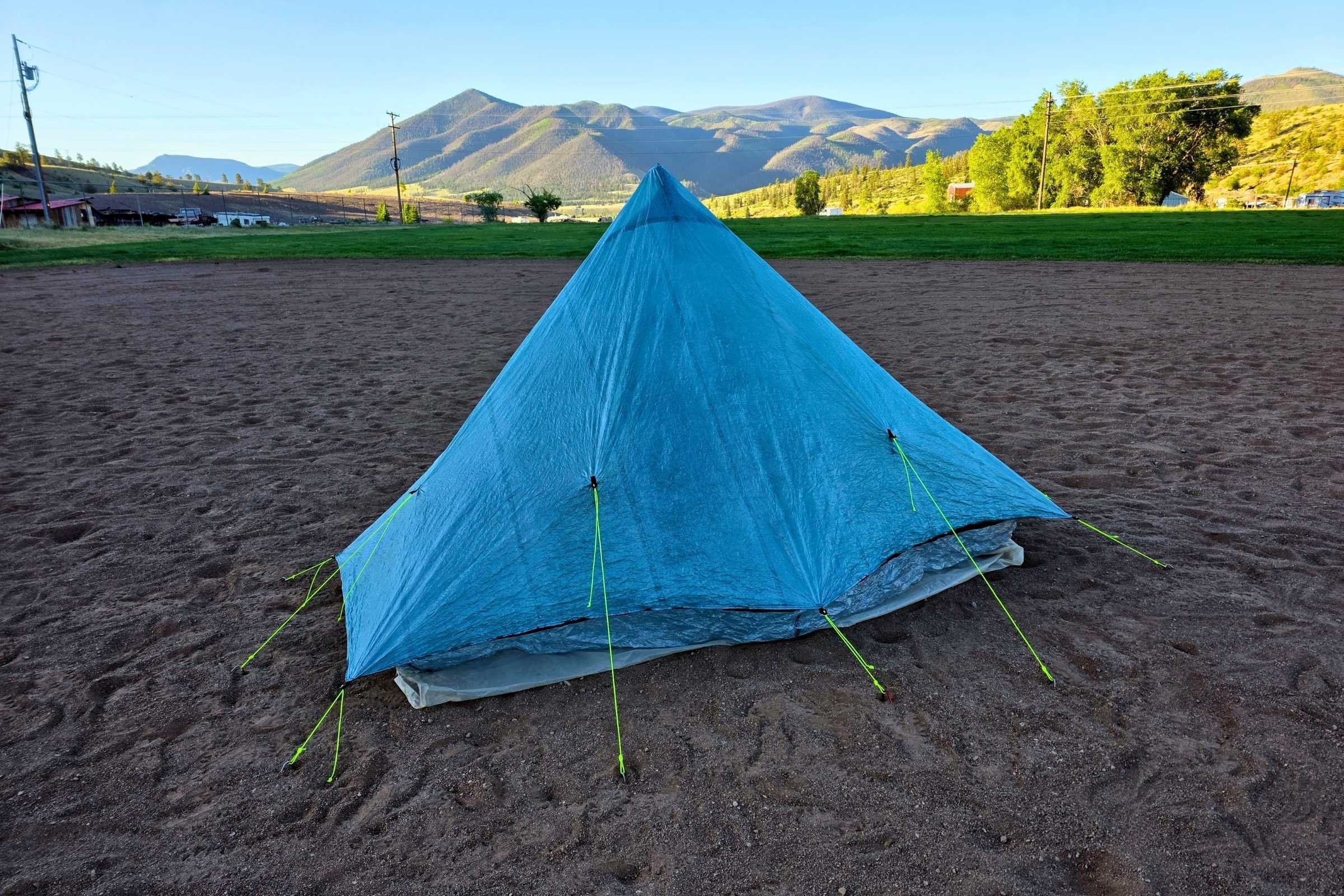 Zpacks Plex Solo setup during a thru-hike