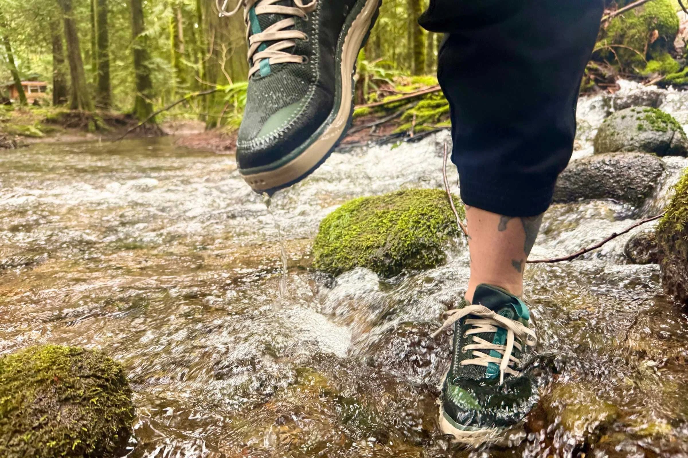 Drainage ports in the toes on the Brewer 3.0 held get rid of water quickly. Photo by Steve Redmond