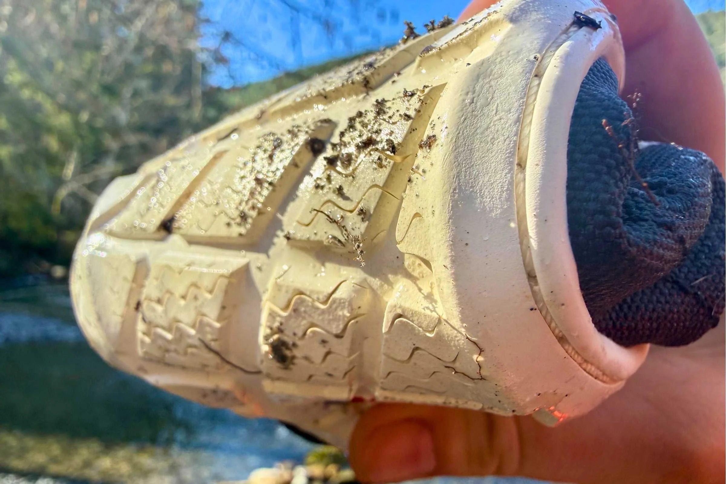 Tiny razor slices in the outsole add exceptional grip on slick, wet rocks. Photo by Steve Redmond.
