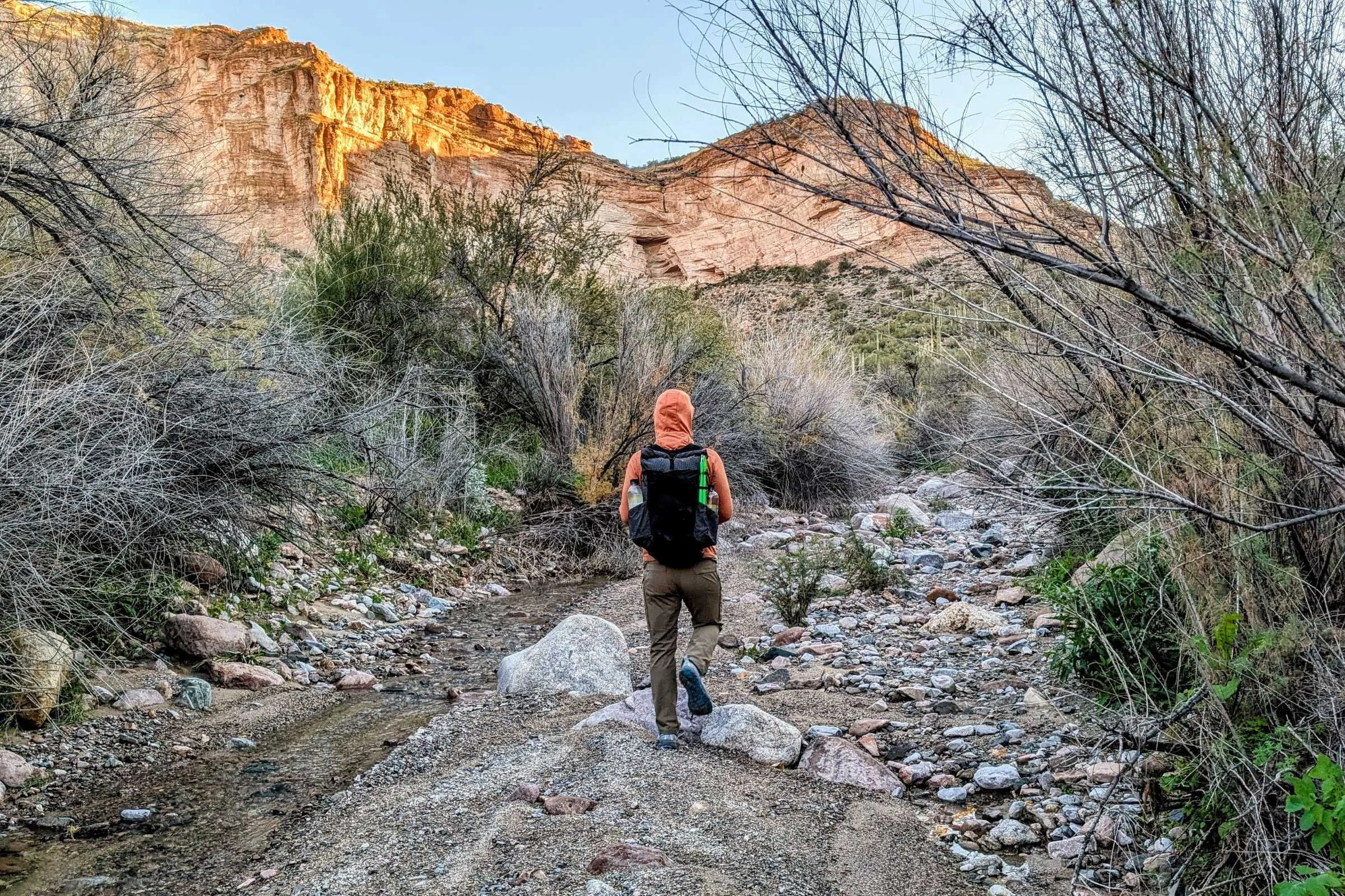 Hiking in Arizona’s White Canyon Wilderness.