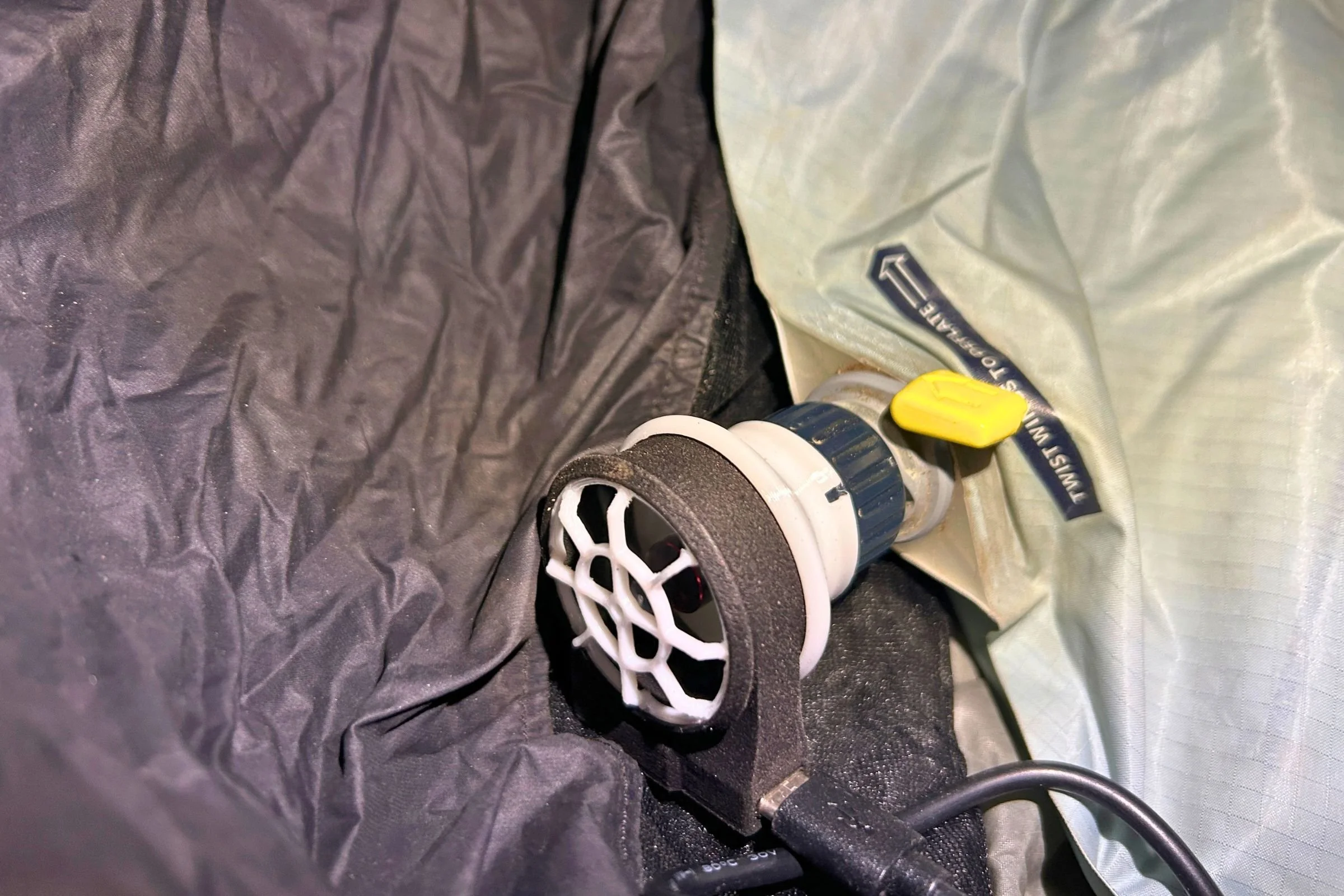 RIP Rex Creations Pad Pal attached to a inflatable backpacking mattress