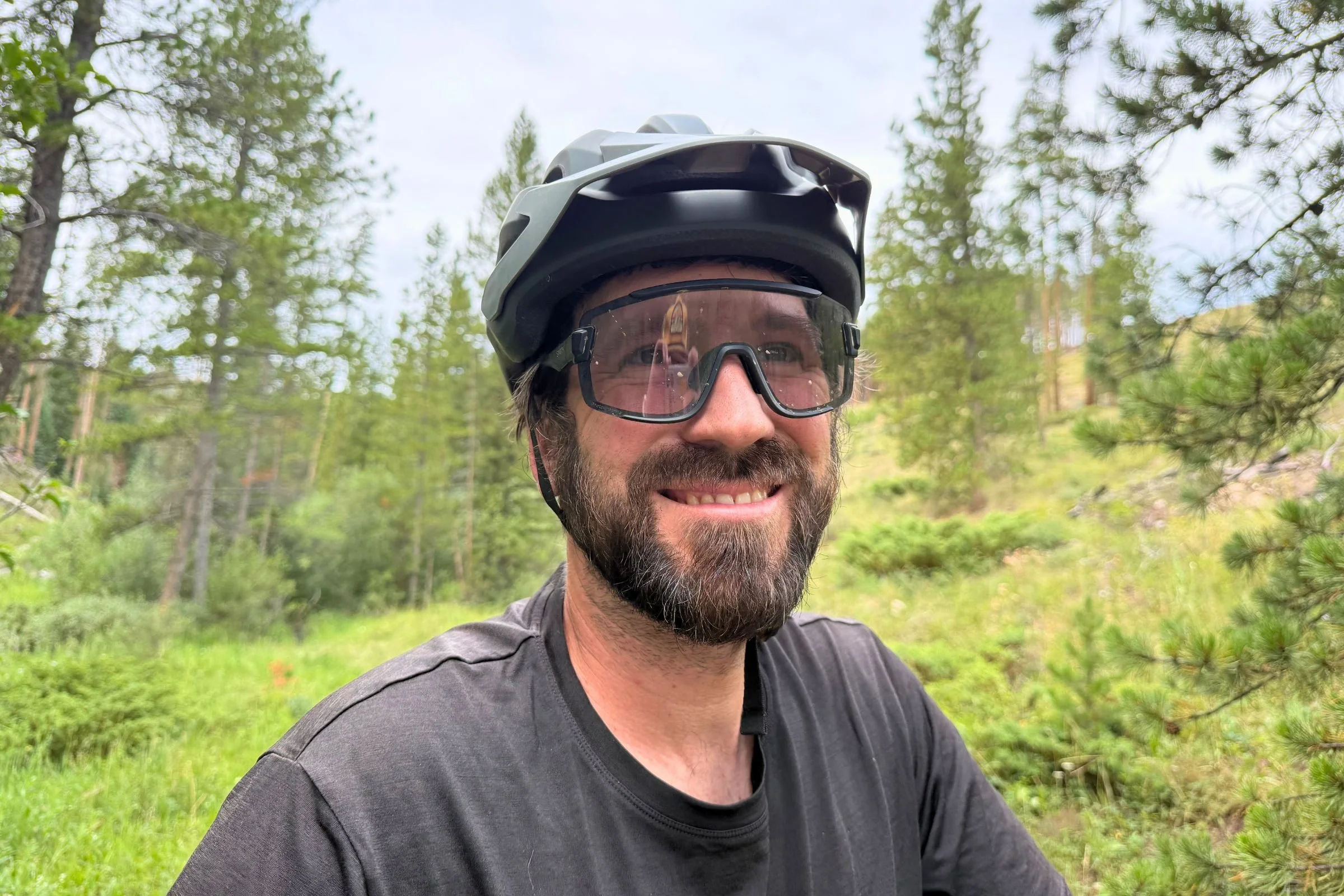 The Giro Fixture Mips II worked well with a variety of sunglasses options in our testing.