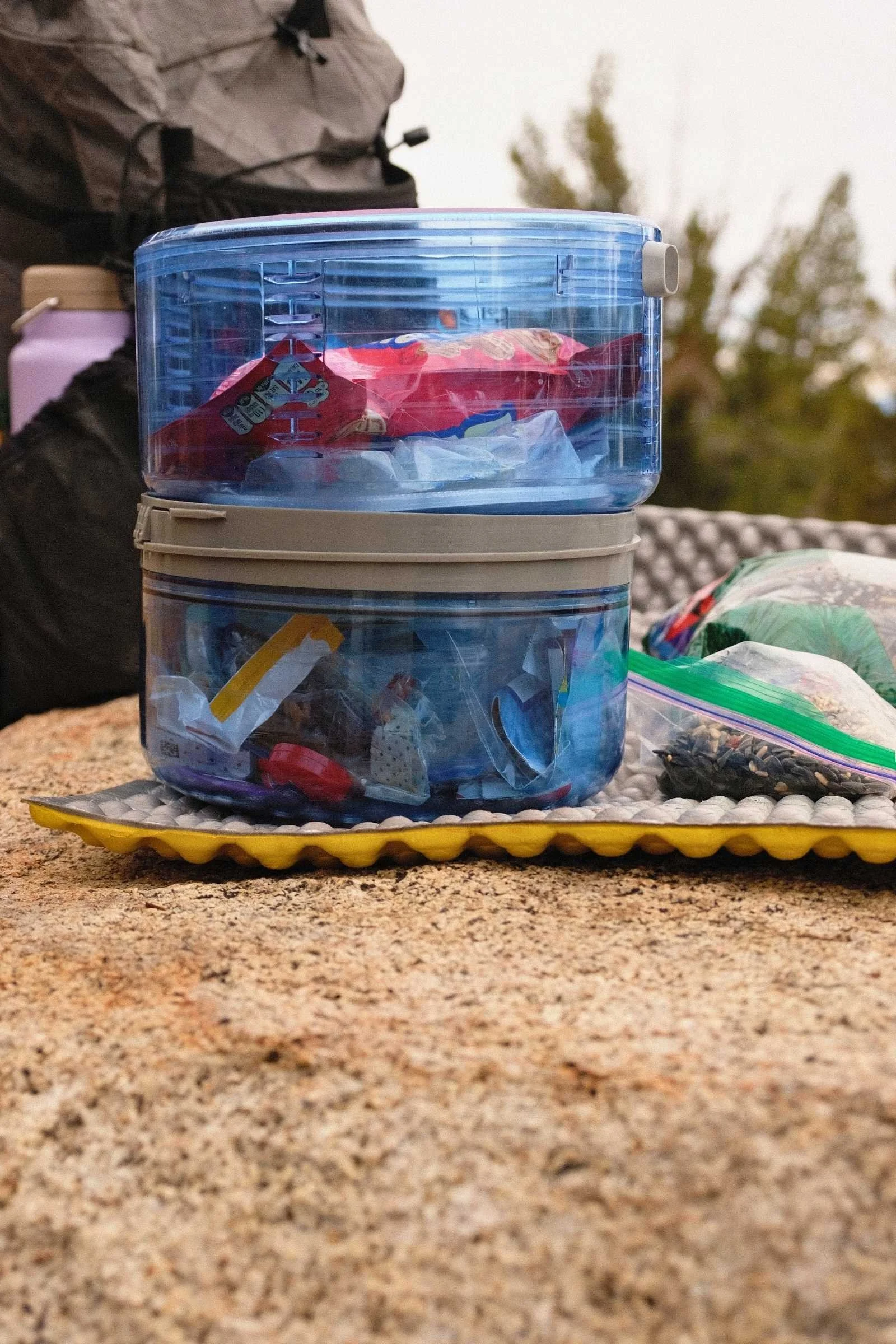 The BV ONE has two sides so it is easier to find your snacks and lunches during your breaks on the trail. Photo Whitney LaRuffa.