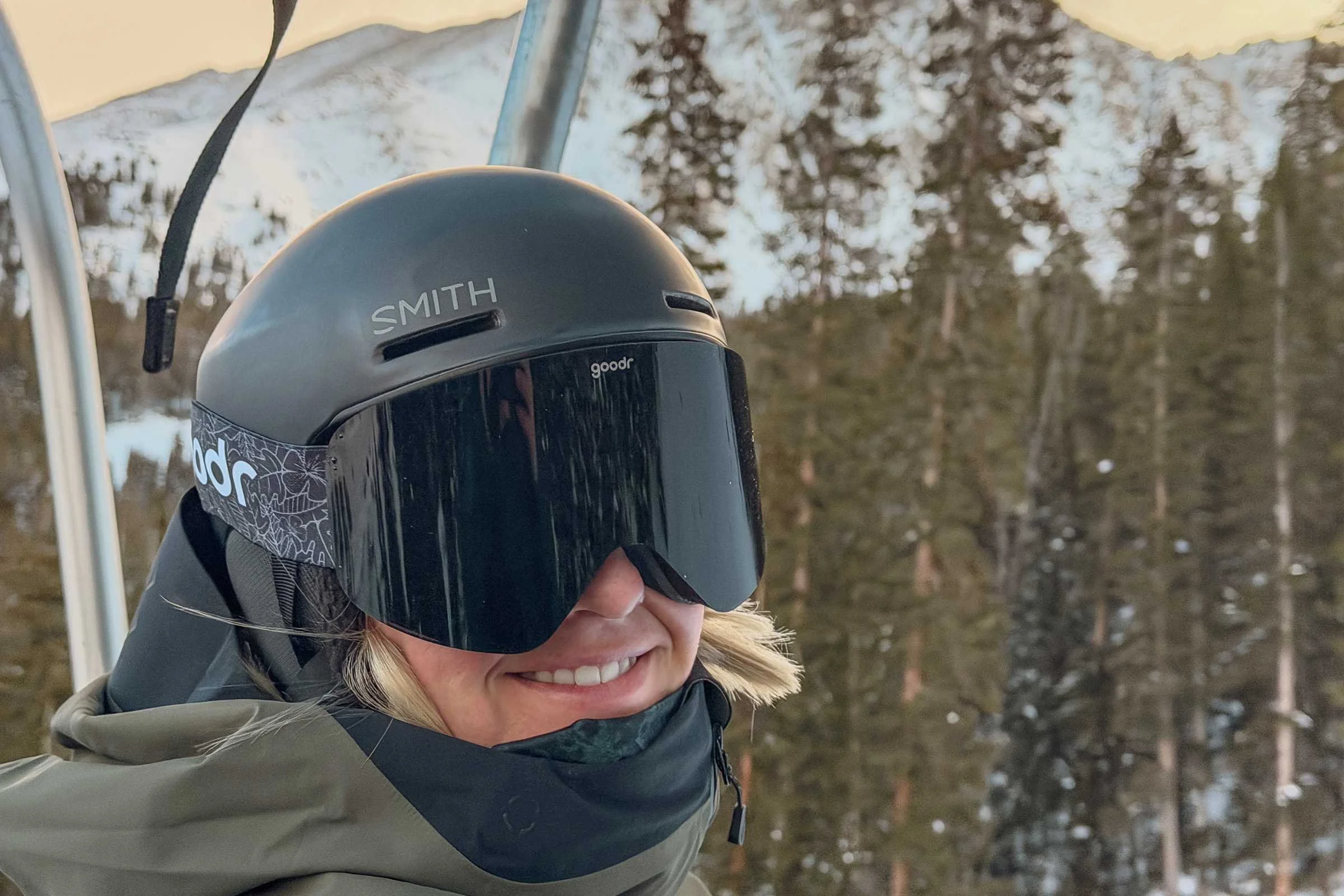 We chose the black lens option for our primary lens, for all of the testing that happens on bluebird Colorado days in the alpine. Photo by Jacob Callaghan.