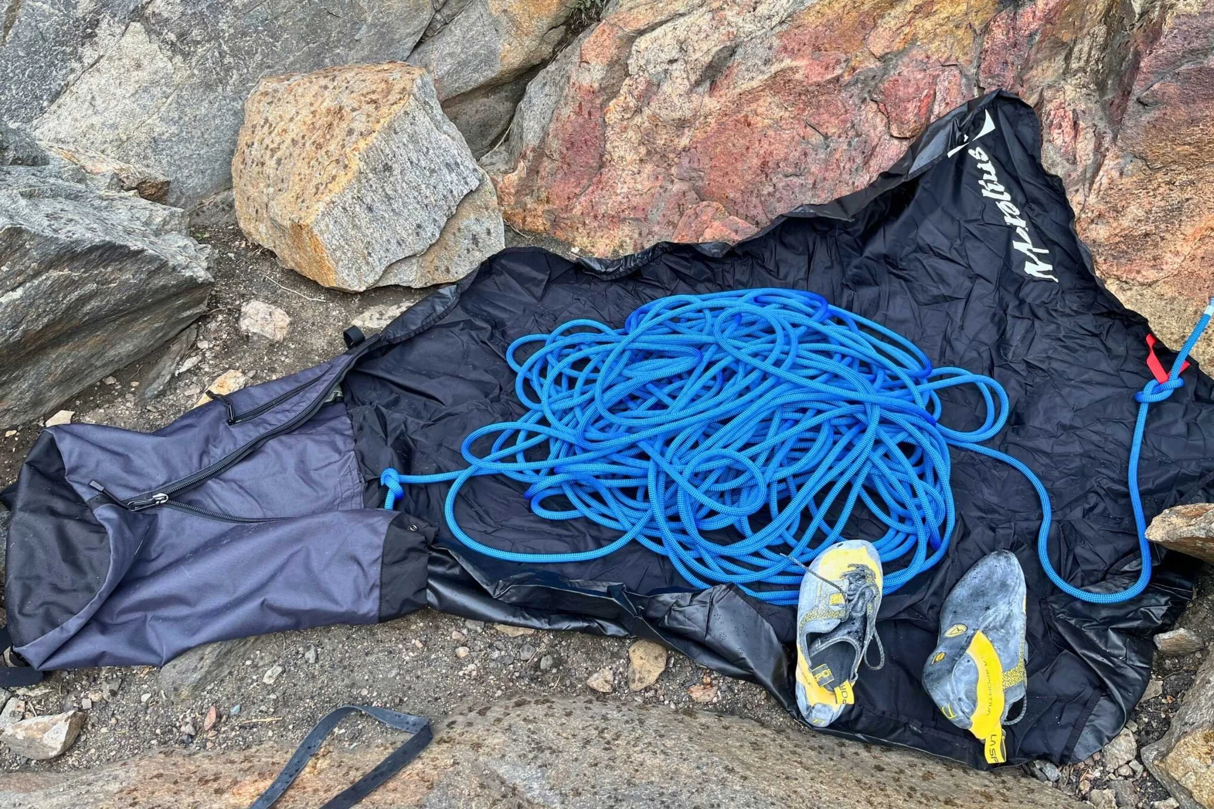 The Metolius Speedster and its tarp.